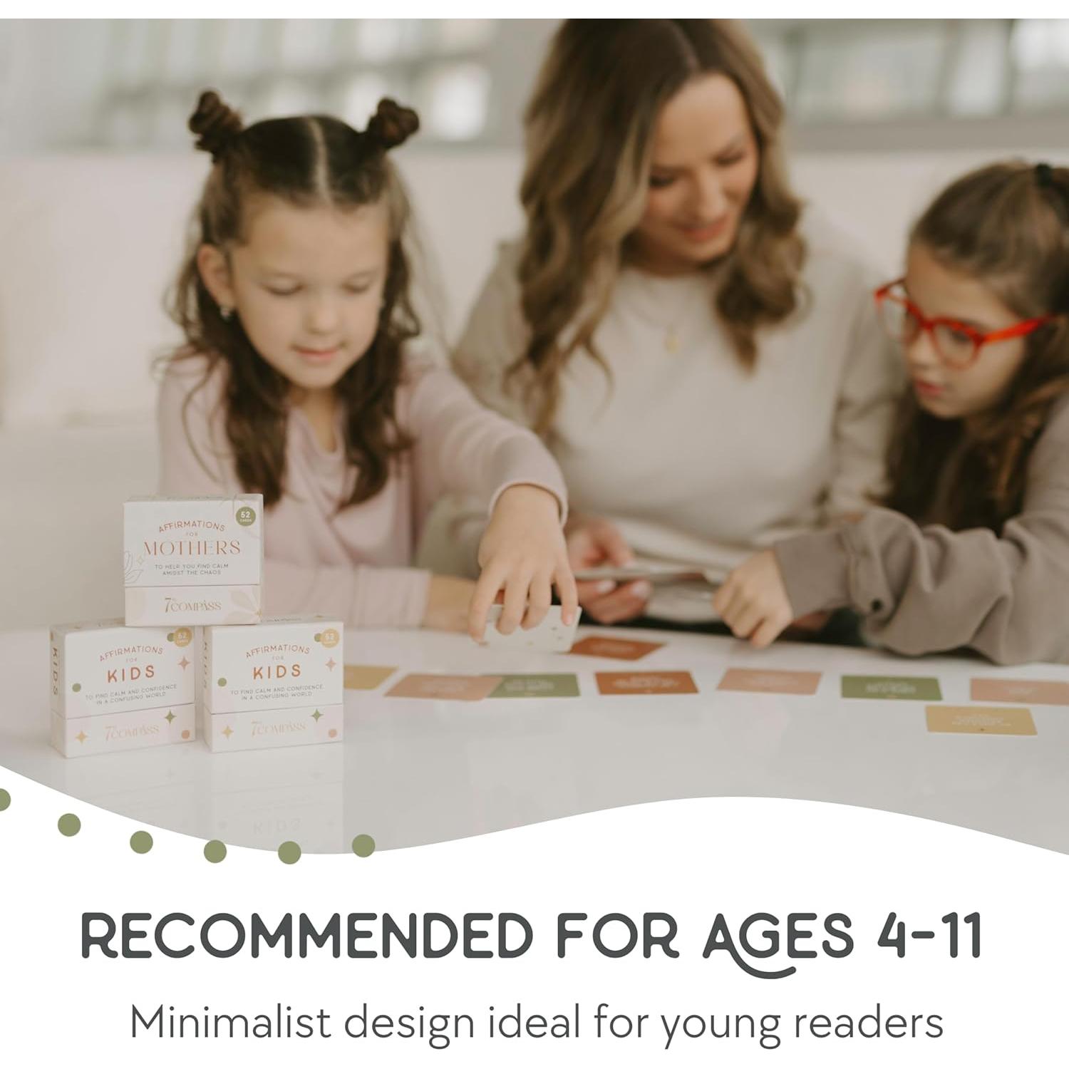 52 Tarjetas de Afirmaciones Positivas para Niños 7th Compass