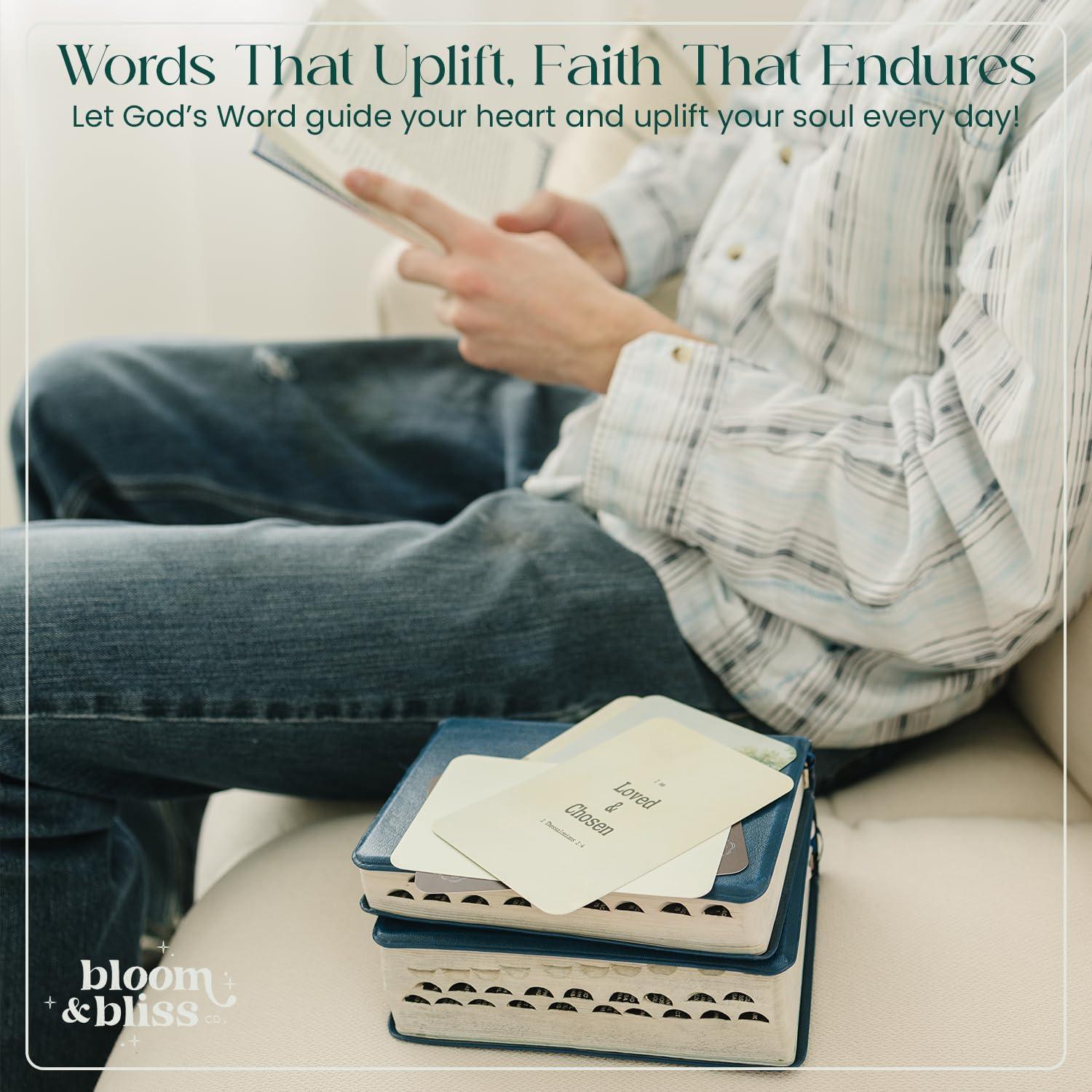 Tarjetas de Afirmación Positiva Bloom and Bliss | 50 Versículos