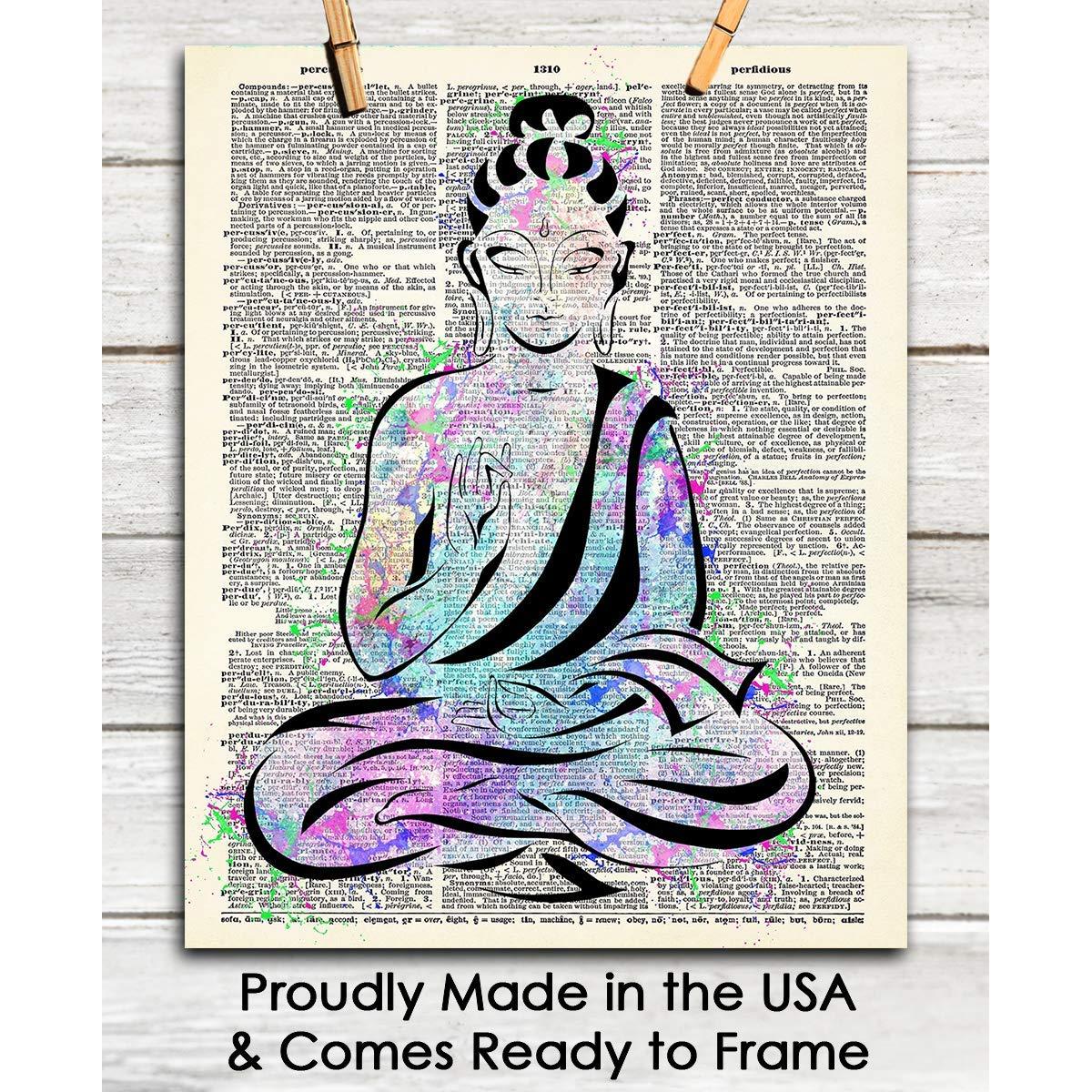 Póster de Arte de Pared Buddha Zen 20x25 cm - Impresión Creativa