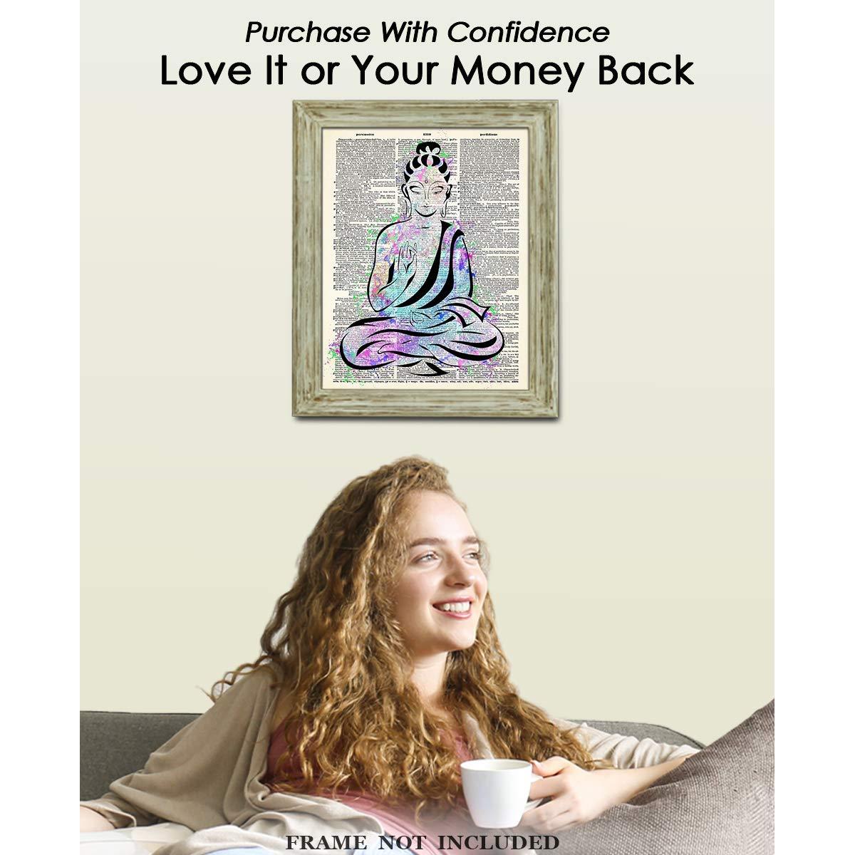 Póster de Arte de Pared Buddha Zen 20x25 cm - Impresión Creativa