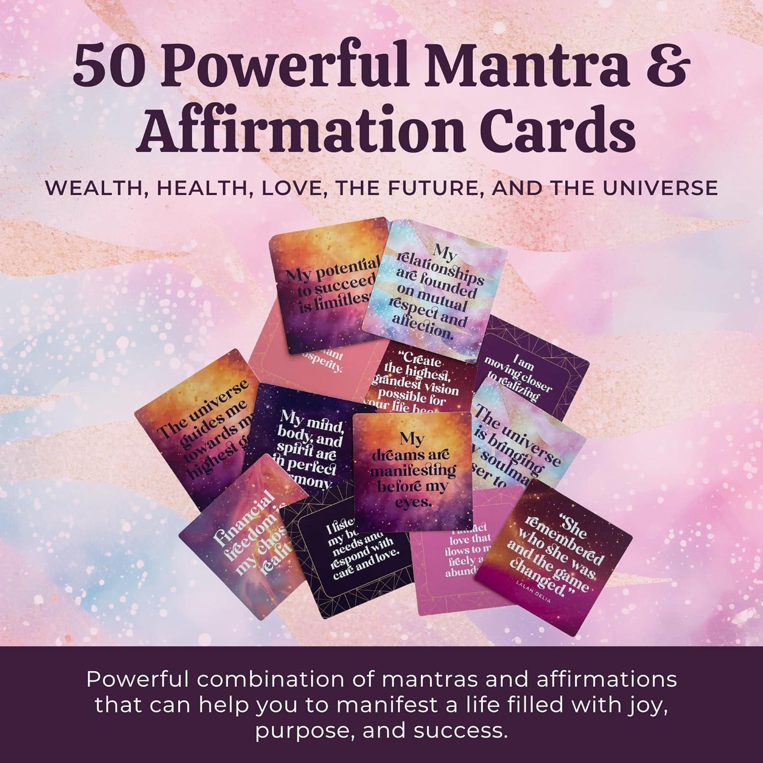 Tarjetas de Afirmación Positiva Gorgeous Mindset - 50 Unidades