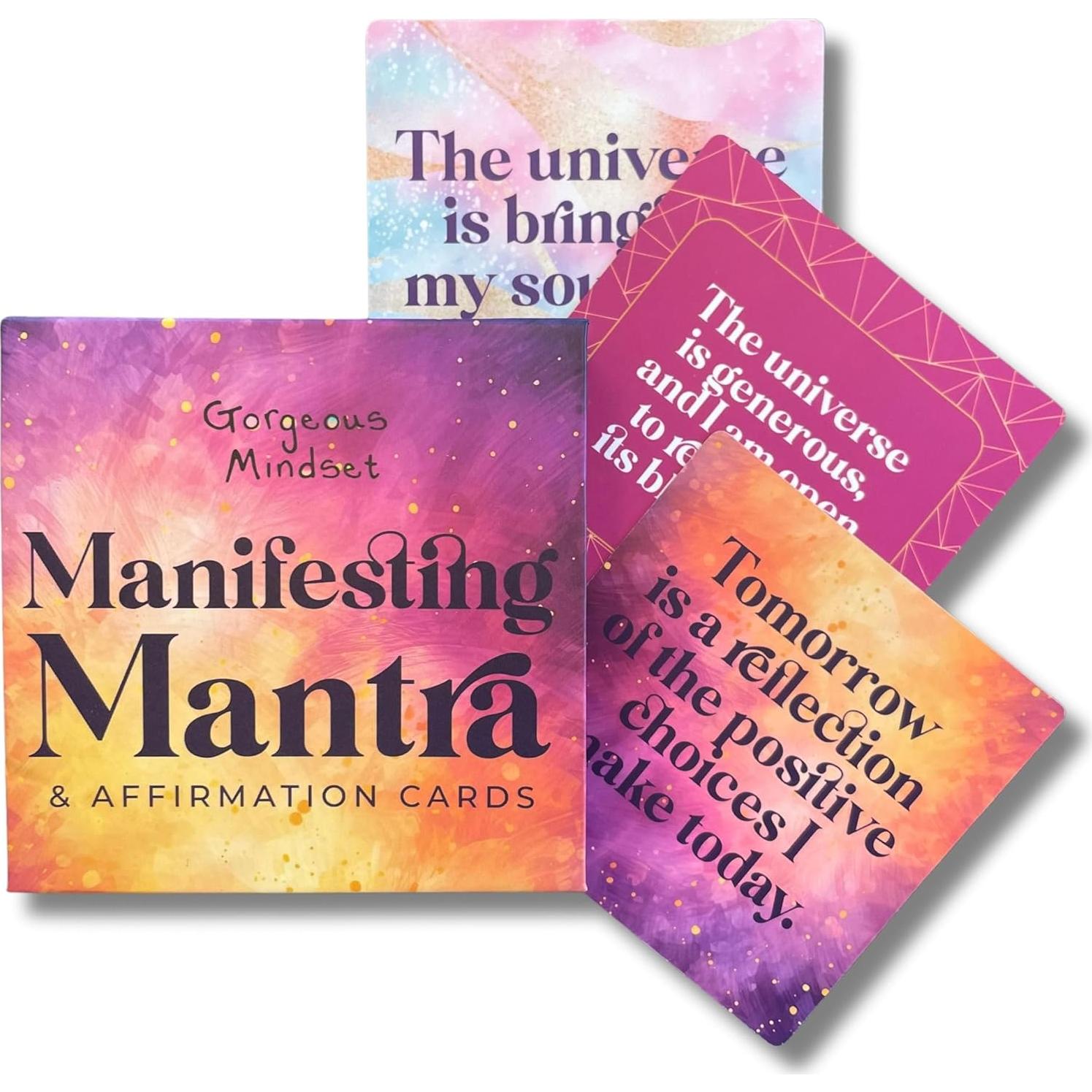 Tarjetas de Afirmación Positiva Gorgeous Mindset - 50 Unidades