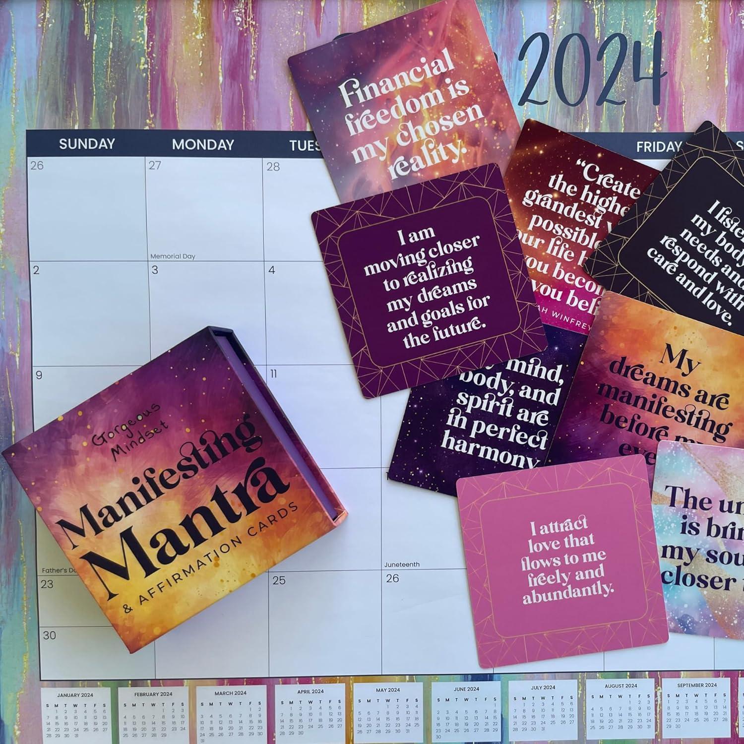 Tarjetas de Afirmación Positiva Gorgeous Mindset - 50 Unidades