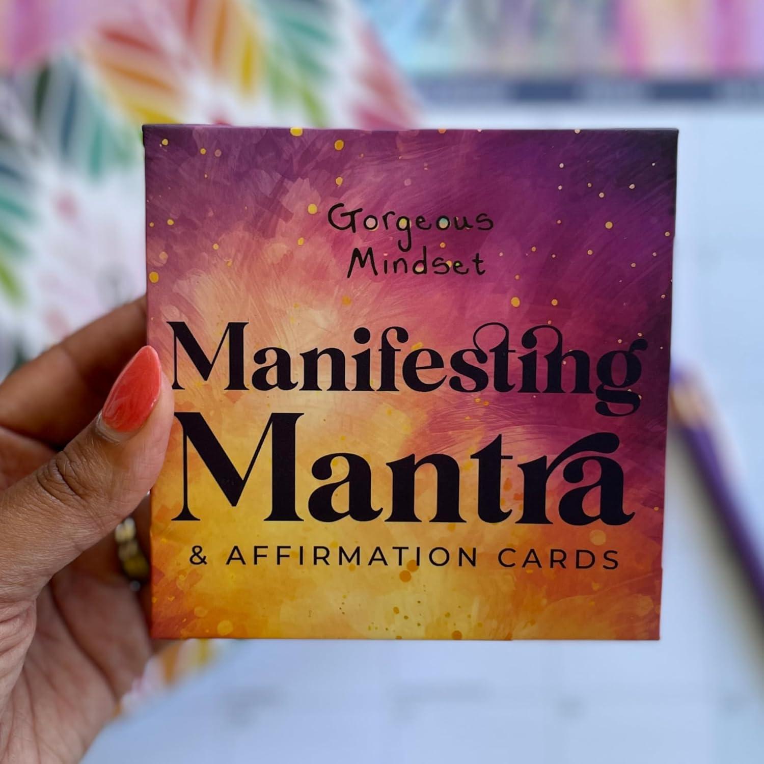 Tarjetas de Afirmación Positiva Gorgeous Mindset - 50 Unidades