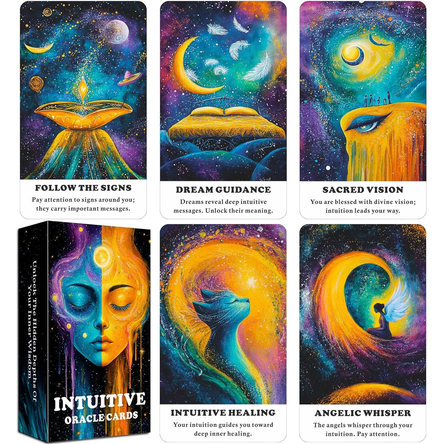 Cartas Oráculo Intuitivas x 56 - Guía Espiritual para Principiantes