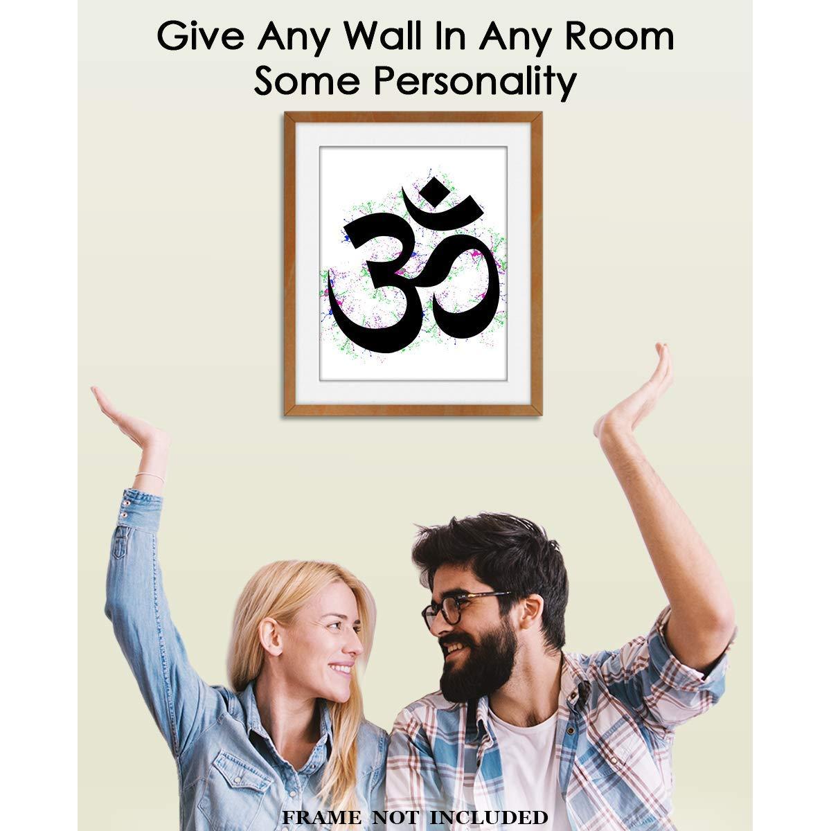 Póster de Arte Zen Om 20x25 cm - Impresión Espiritual Creativa