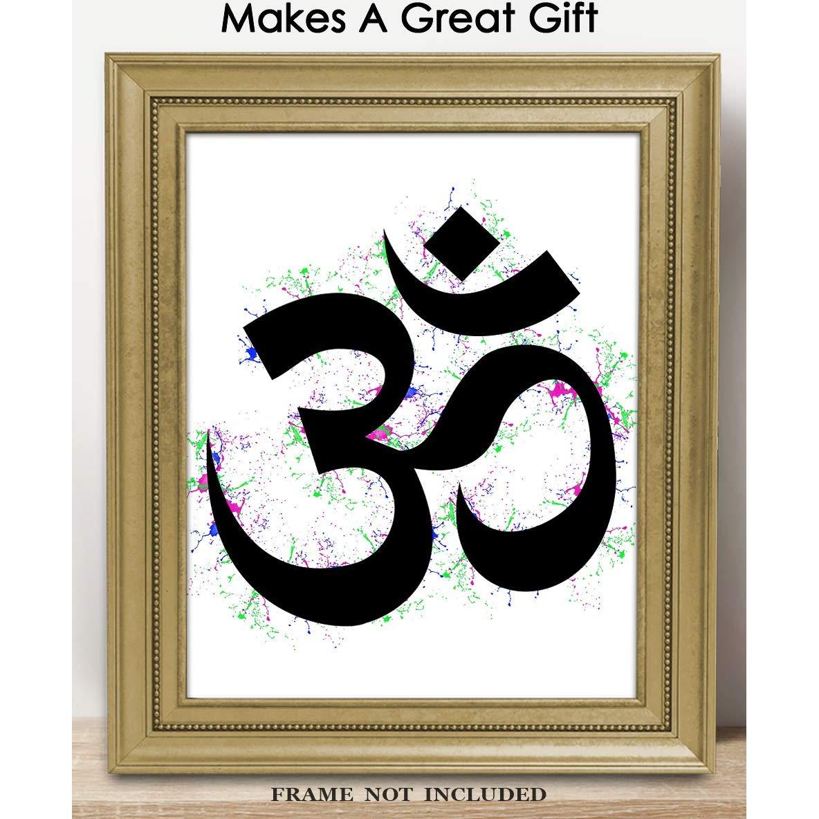 Póster de Arte Zen Om 20x25 cm - Impresión Espiritual Creativa