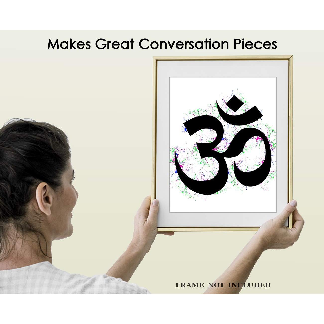 Póster de Arte Zen Om 20x25 cm - Impresión Espiritual Creativa