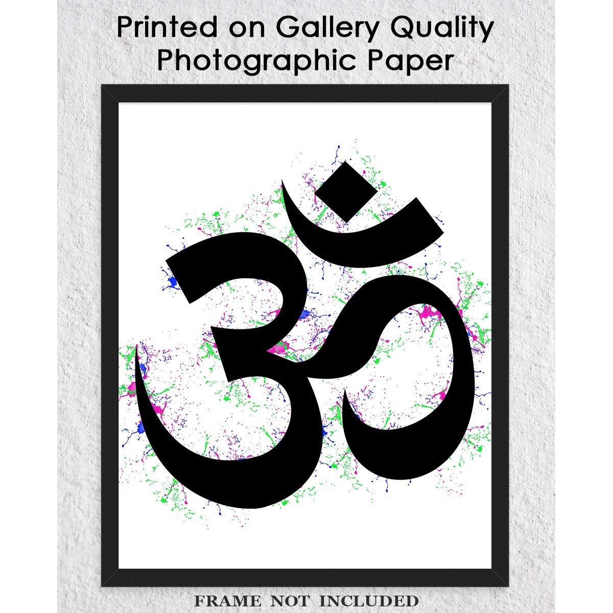 Póster de Arte Zen Om 20x25 cm - Impresión Espiritual Creativa