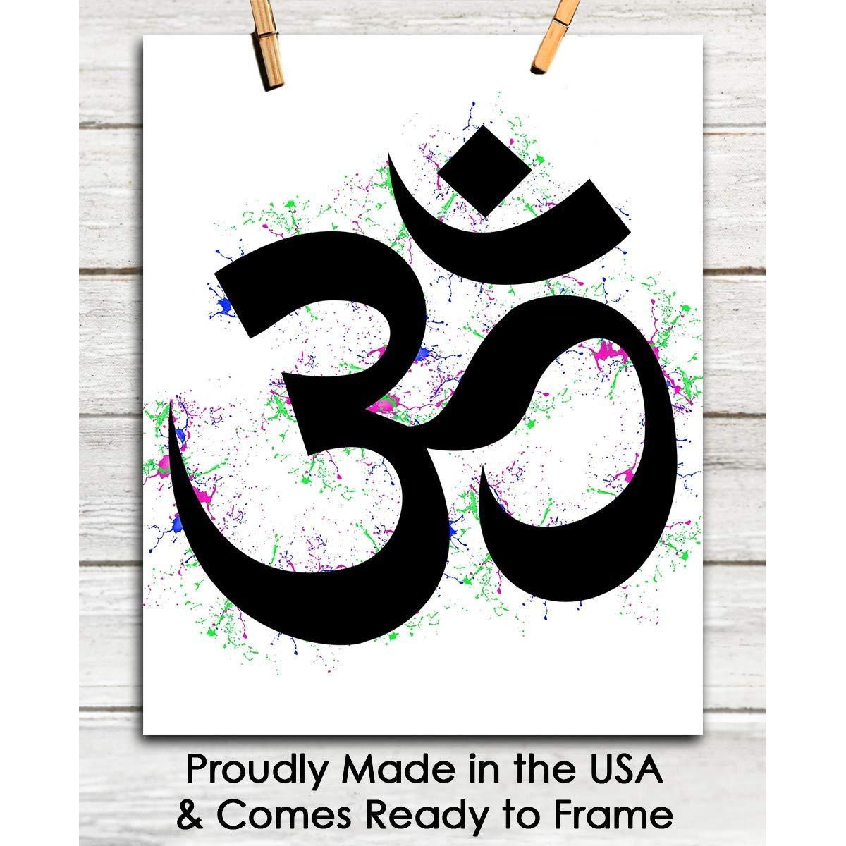 Póster de Arte Zen Om 20x25 cm - Impresión Espiritual Creativa