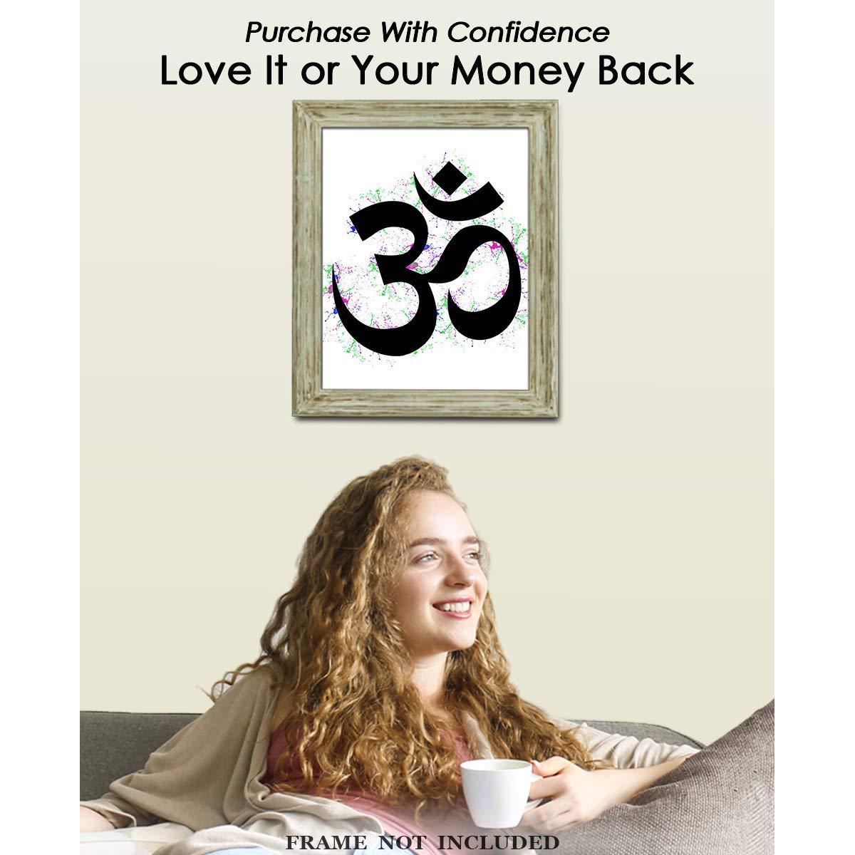 Póster de Arte Zen Om 20x25 cm - Impresión Espiritual Creativa
