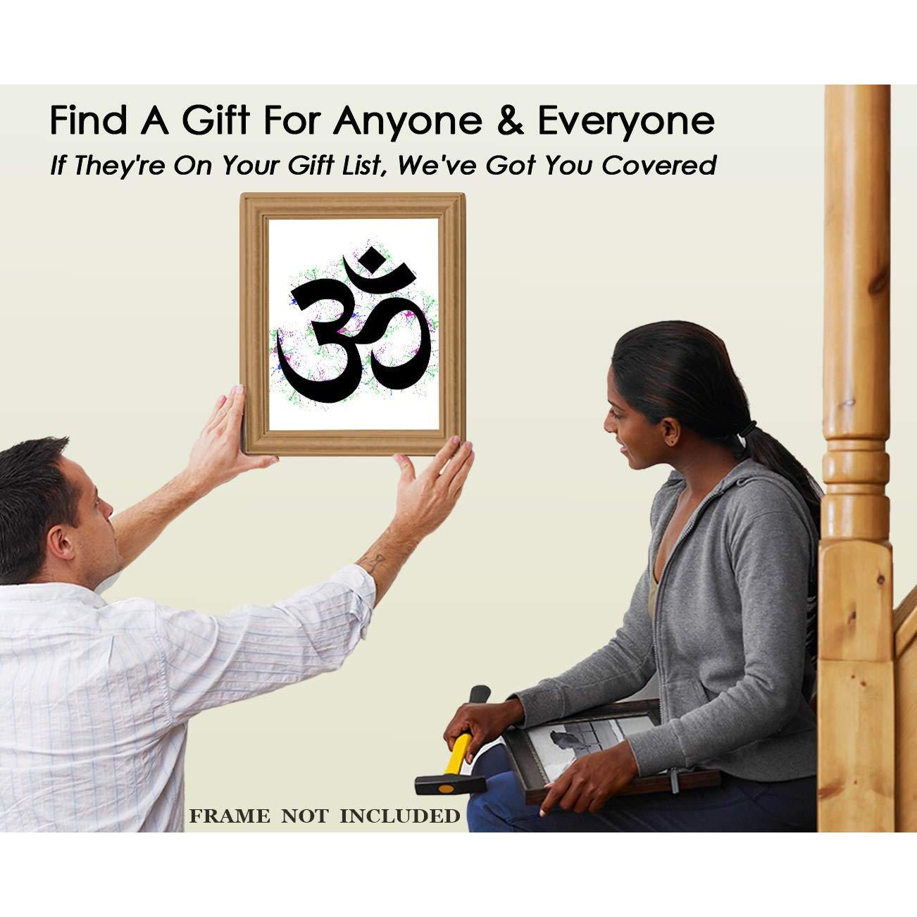 Póster de Arte Zen Om 20x25 cm - Impresión Espiritual Creativa