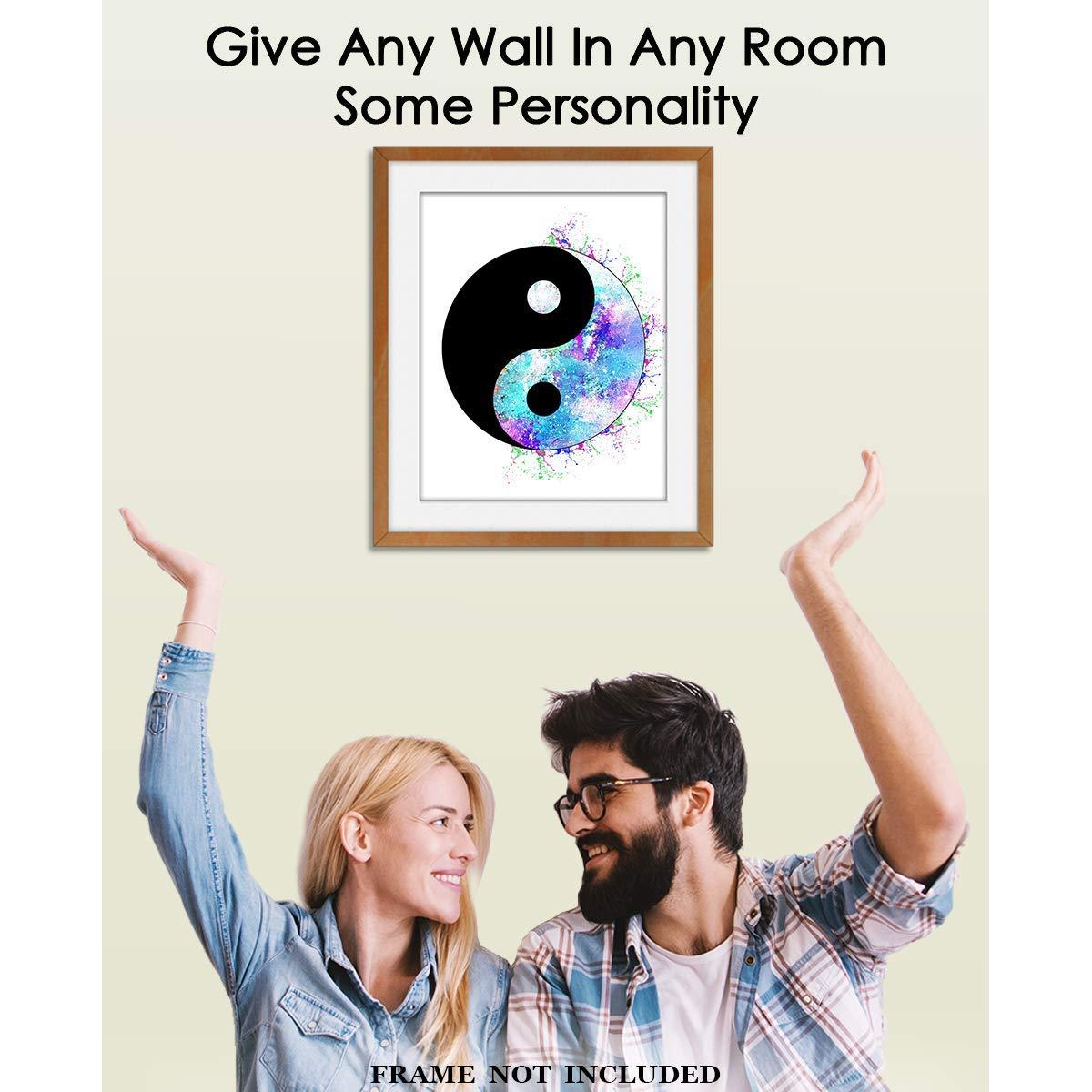 Póster de Arte Yin y Yang Zen 20x25 cm - Decoración Espiritual