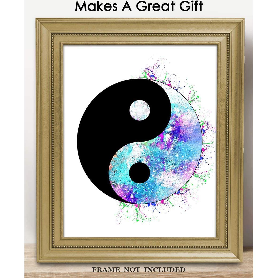 Póster de Arte Yin y Yang Zen 20x25 cm - Decoración Espiritual