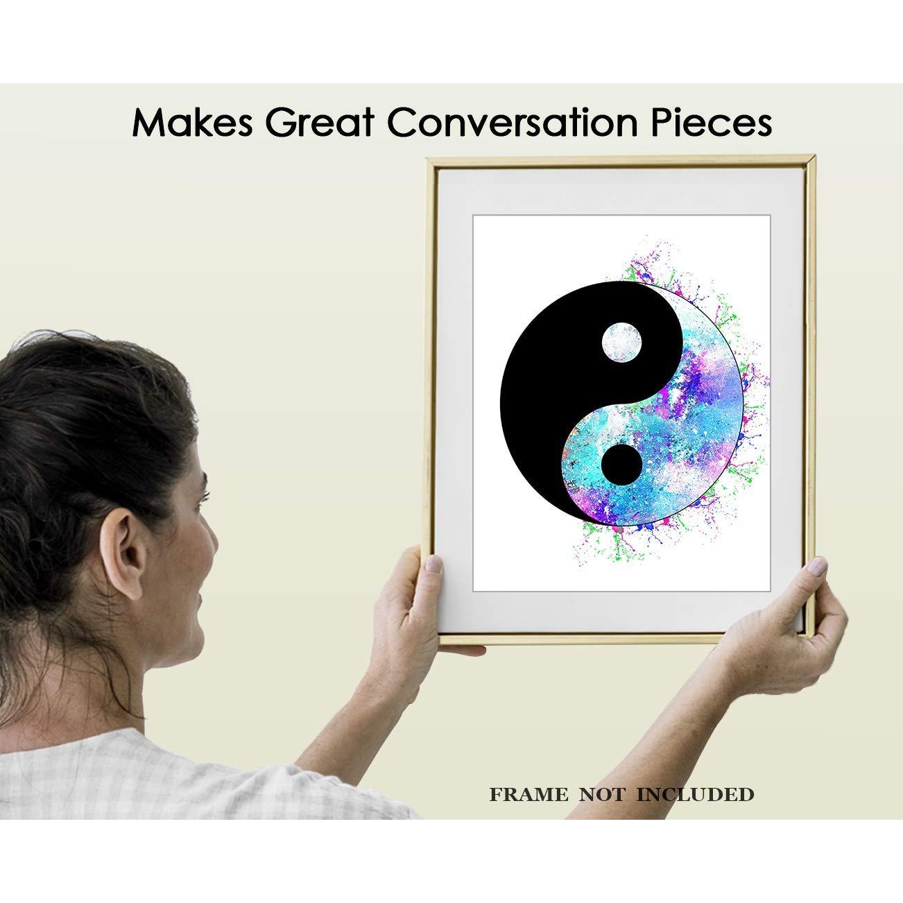 Póster de Arte Yin y Yang Zen 20x25 cm - Decoración Espiritual