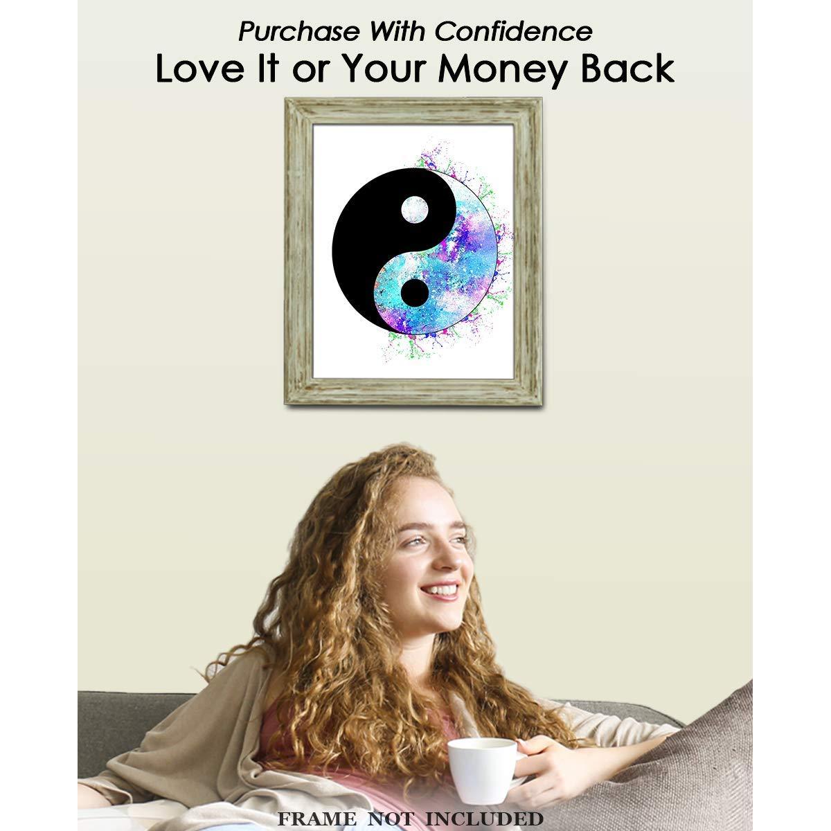 Póster de Arte Yin y Yang Zen 20x25 cm - Decoración Espiritual