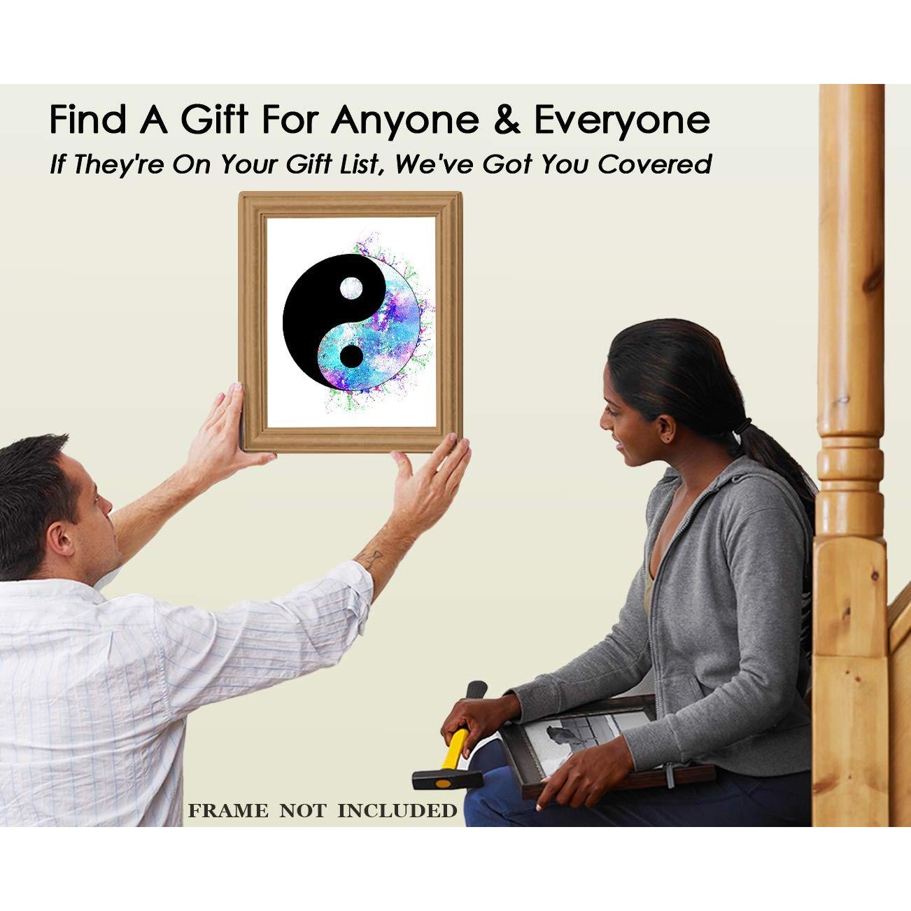 Póster de Arte Yin y Yang Zen 20x25 cm - Decoración Espiritual