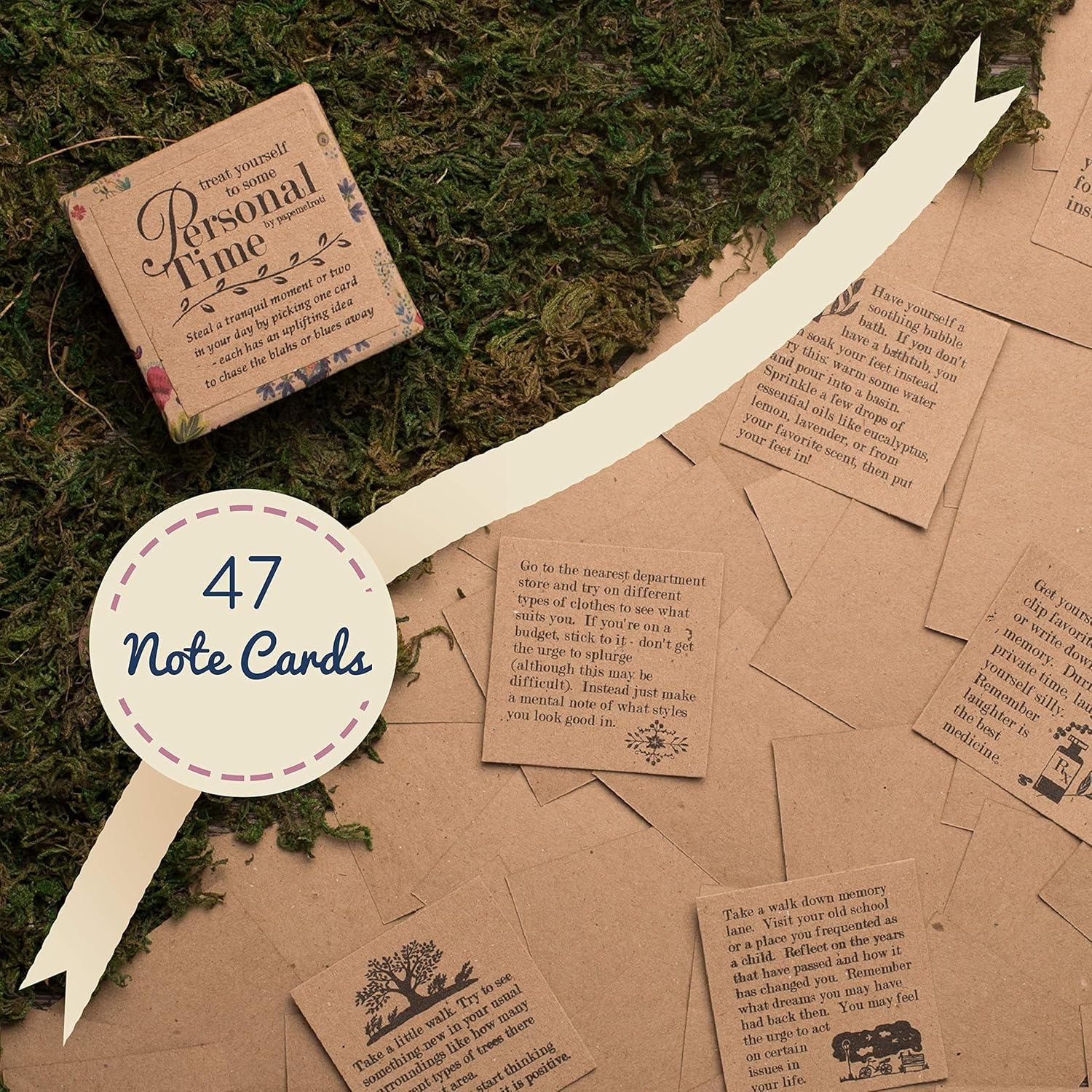 Baraja de Tarjetas Inspiracionales Navy Peony - 47 Afirmaciones Positivas