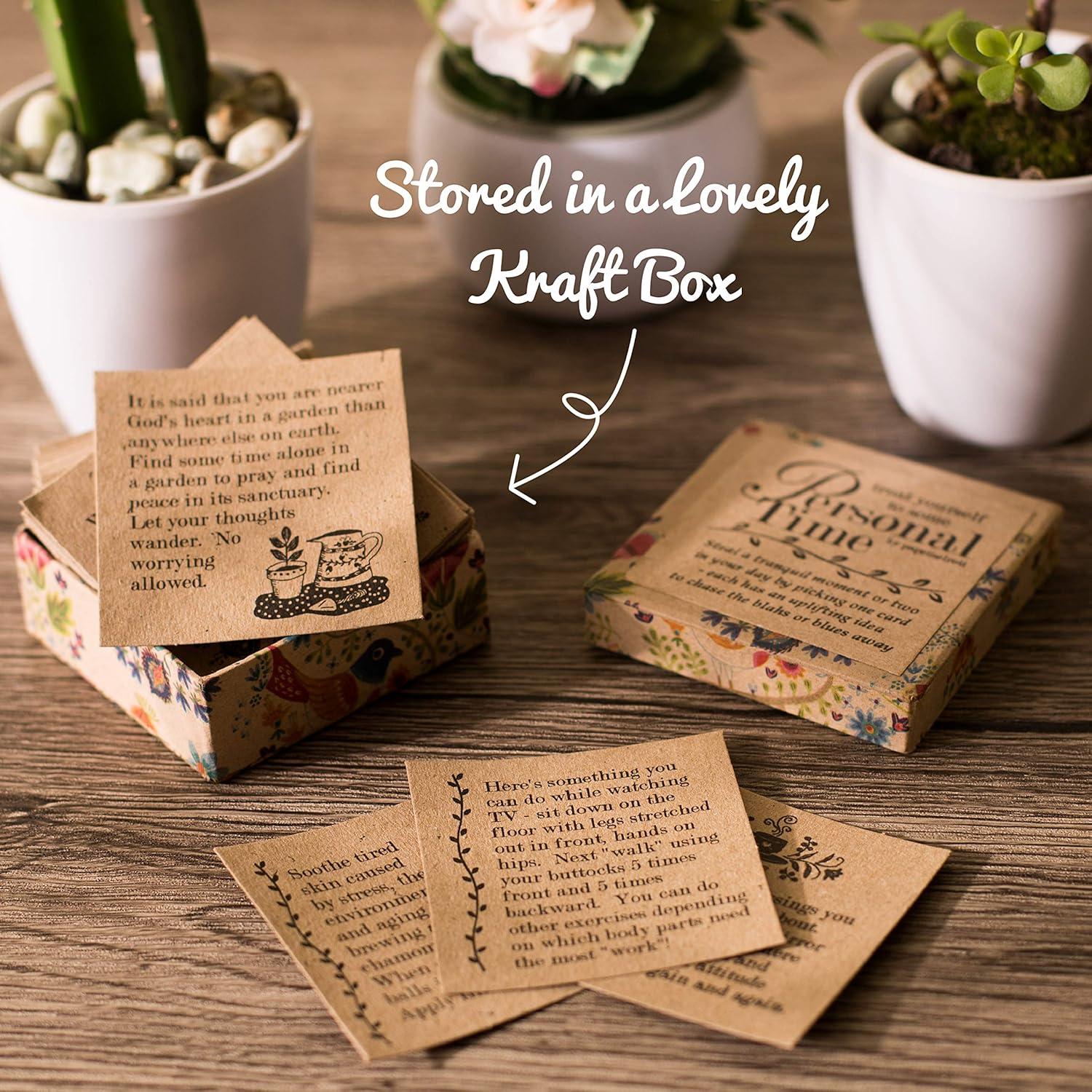 Baraja de Tarjetas Inspiracionales Navy Peony - 47 Afirmaciones Positivas