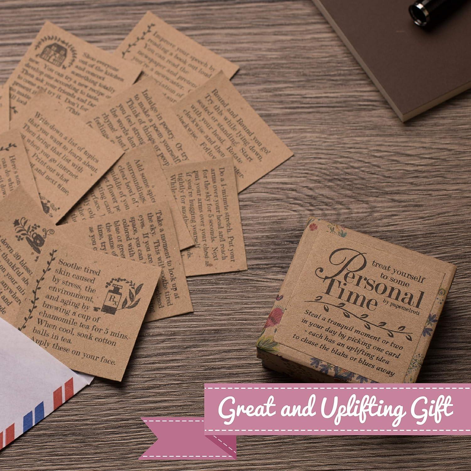 Baraja de Tarjetas Inspiracionales Navy Peony - 47 Afirmaciones Positivas