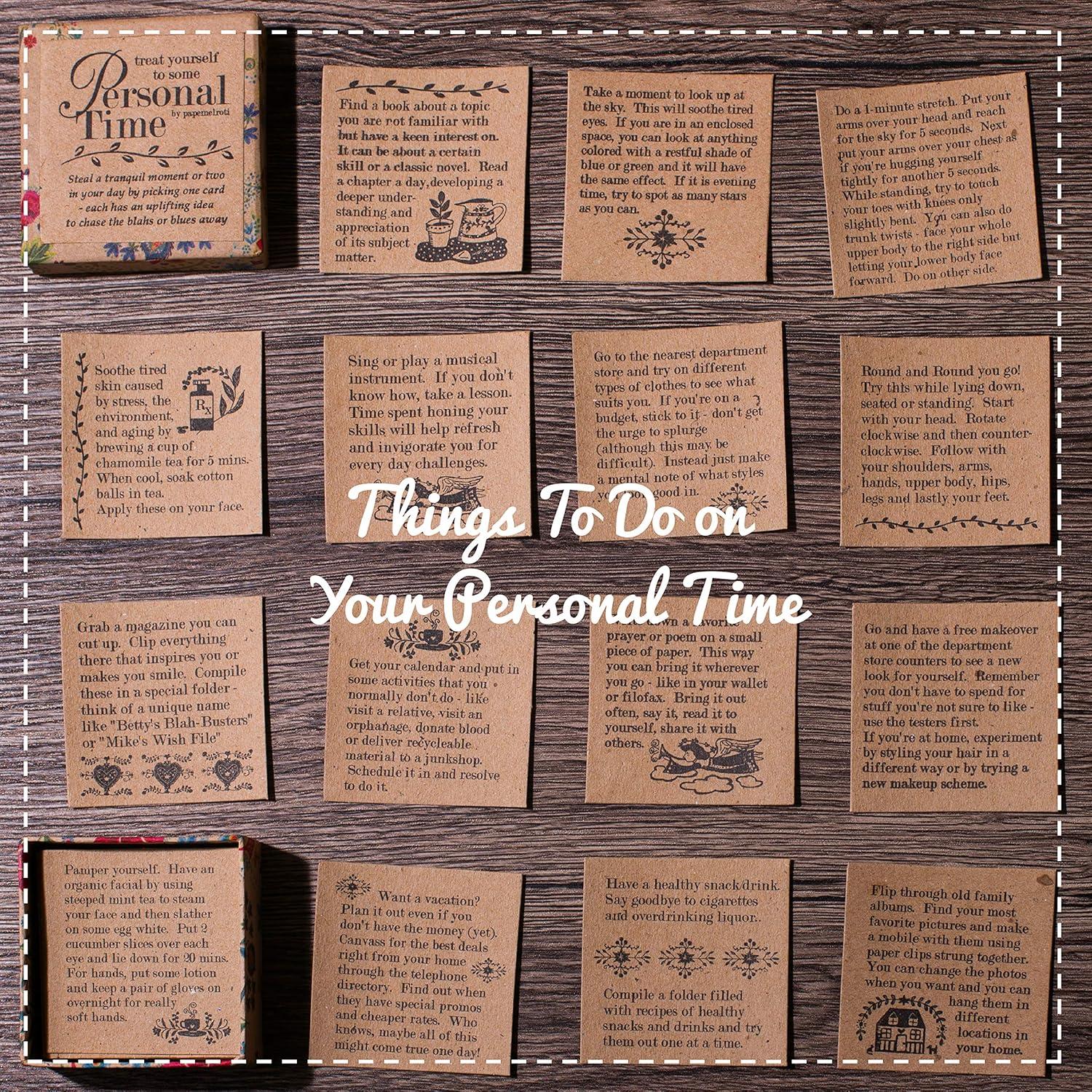 Baraja de Tarjetas Inspiracionales Navy Peony - 47 Afirmaciones Positivas