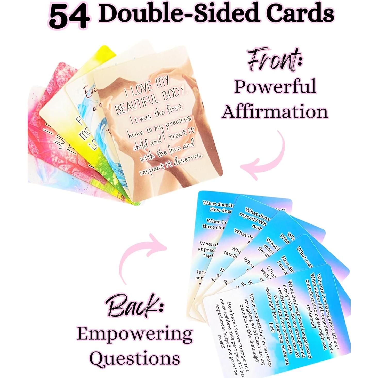 Tarjetas de Afirmación Positiva Porque Soy Feliz - 54 Afirmaciones