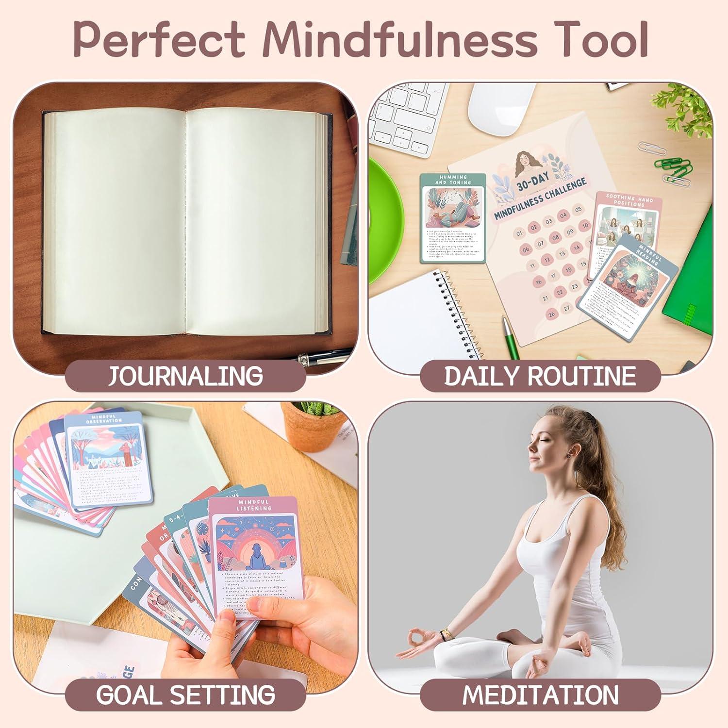 Tarjetas de Desafío de Mindfulness Motiskyy - 30 Días