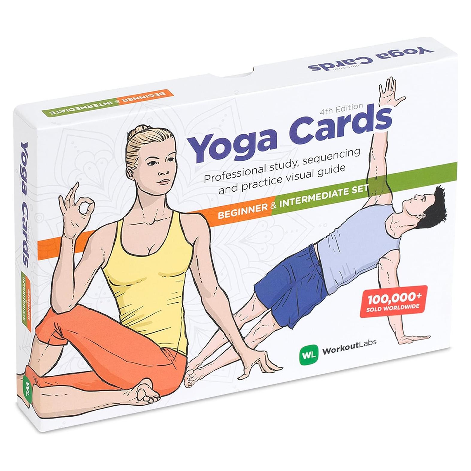 Juego de Tarjetas de Yoga WorkoutLabs I y II - 97 Posturas y 11 Secuencias