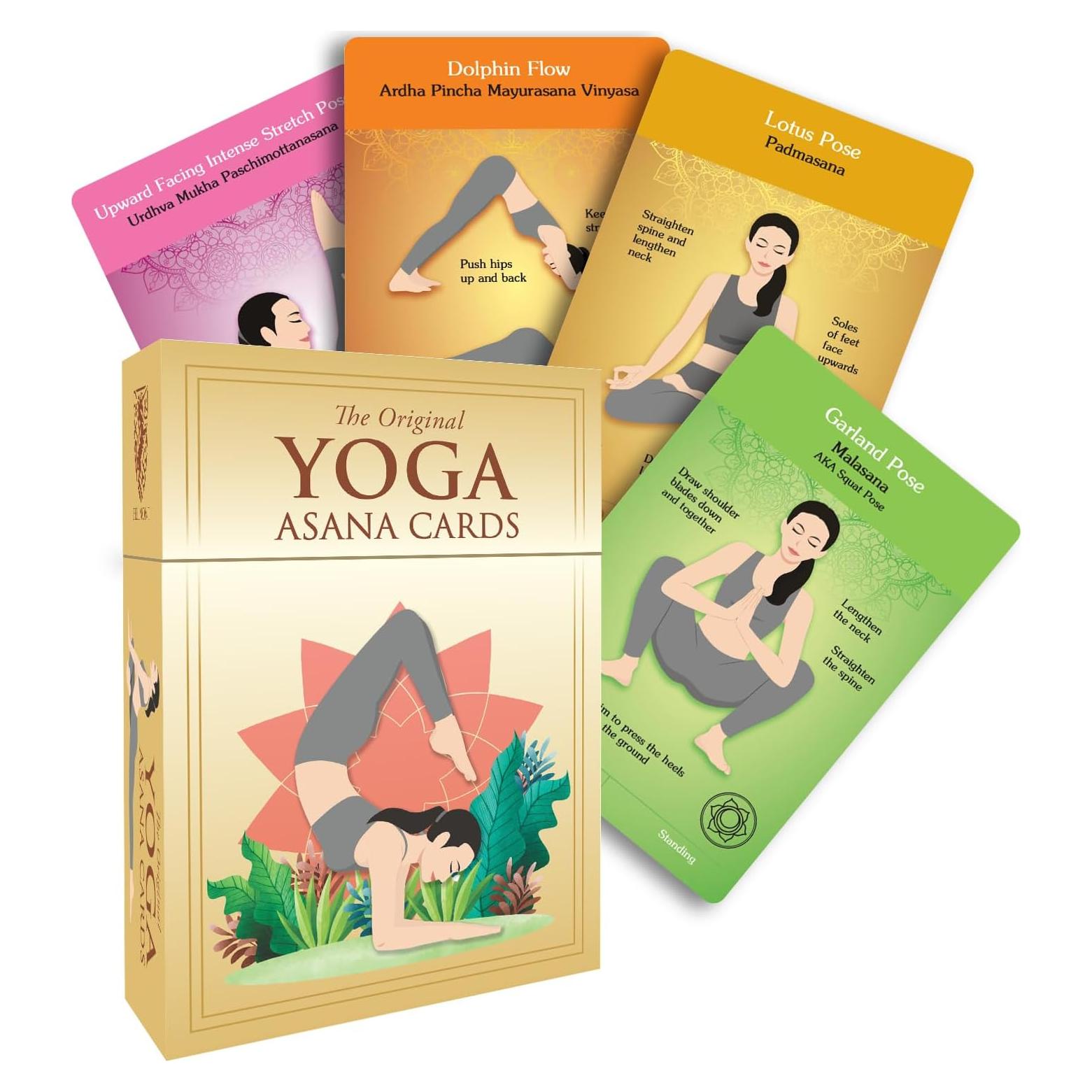 Tarjetas de Yoga Asana - 108 Posturas con Instrucciones