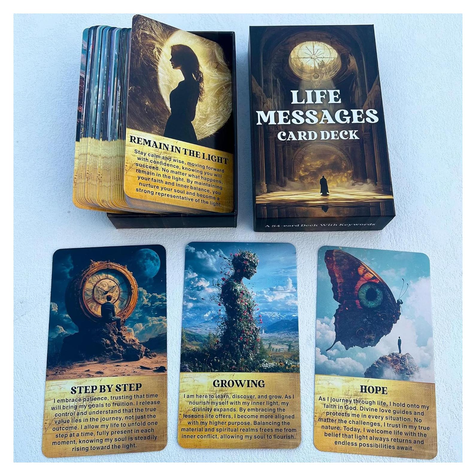 Mazo de Cartas Oracle GZXINKE - 54 Cartas Espirituales