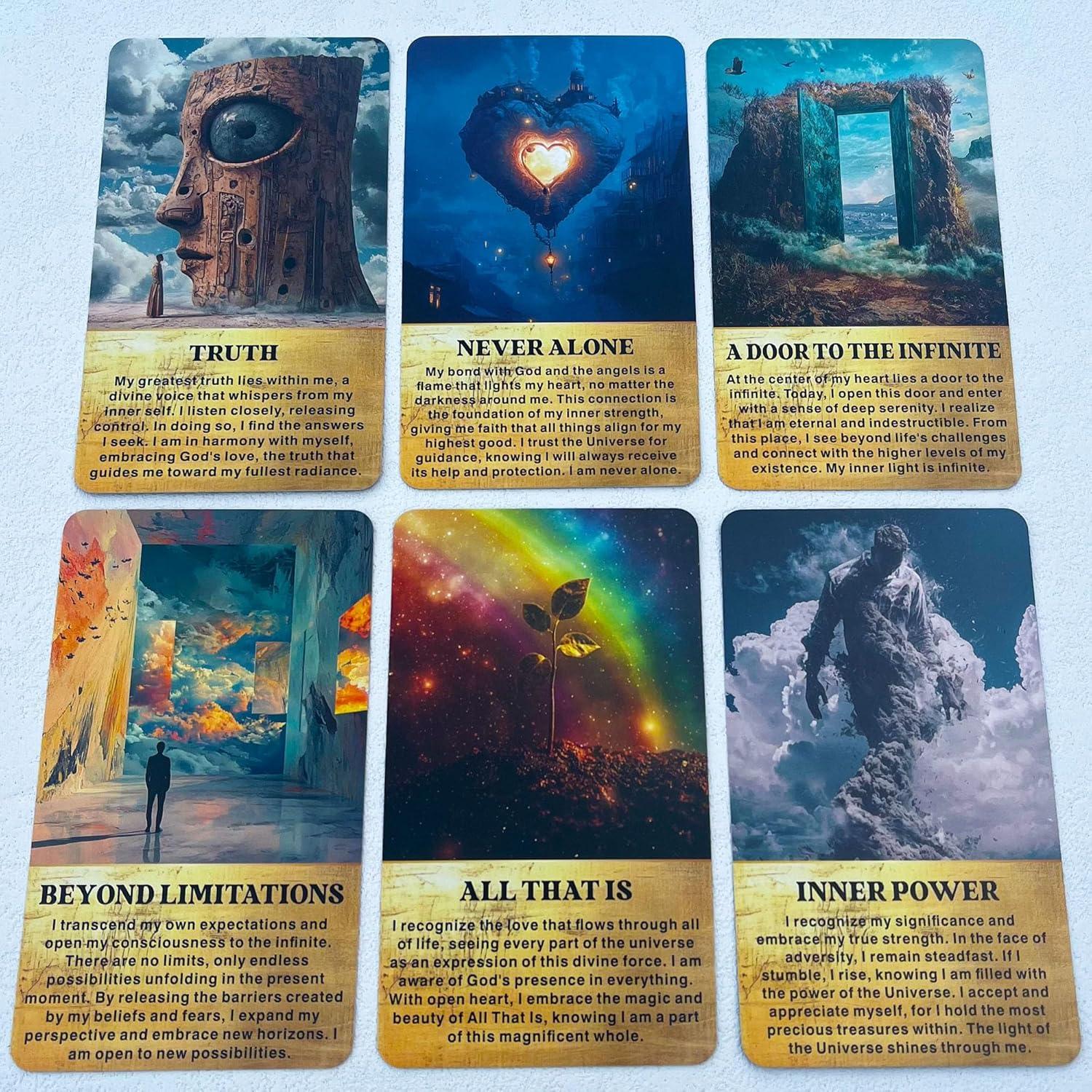 Mazo de Cartas Oracle GZXINKE - 54 Cartas Espirituales