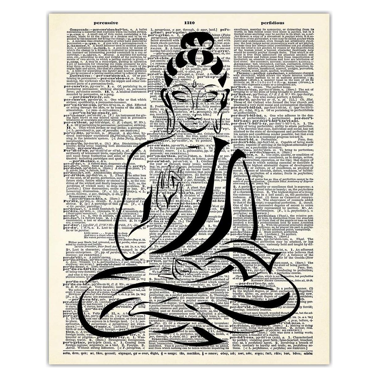 Póster de Arte de Pared Buddha Zen 20x25 cm - Impresión Creativa