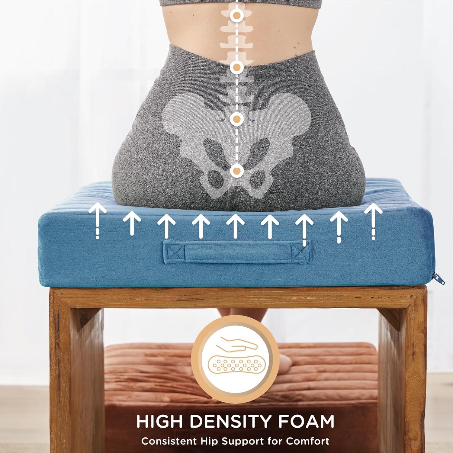 Cojín de Piso Codi 56x56 cm Espuma Alta Densidad Azul