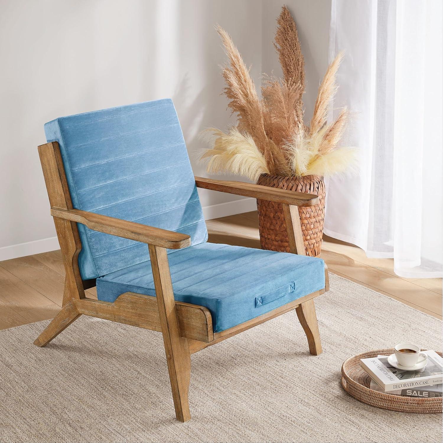 Cojín de Piso Codi 56x56 cm Espuma Alta Densidad Azul