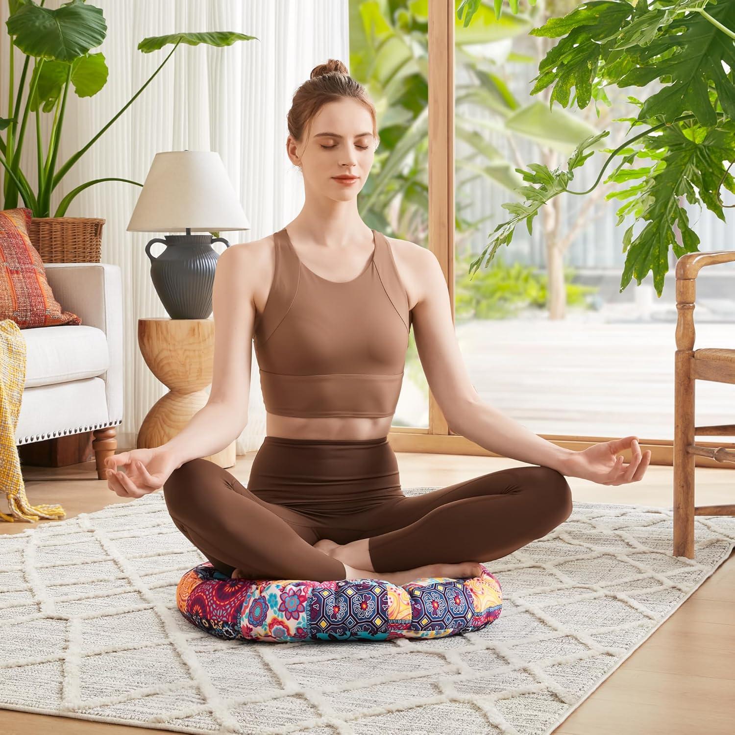 Cojines de Suelo Codi Boho 56 cm - 2 Unidades con Espuma de Memoria