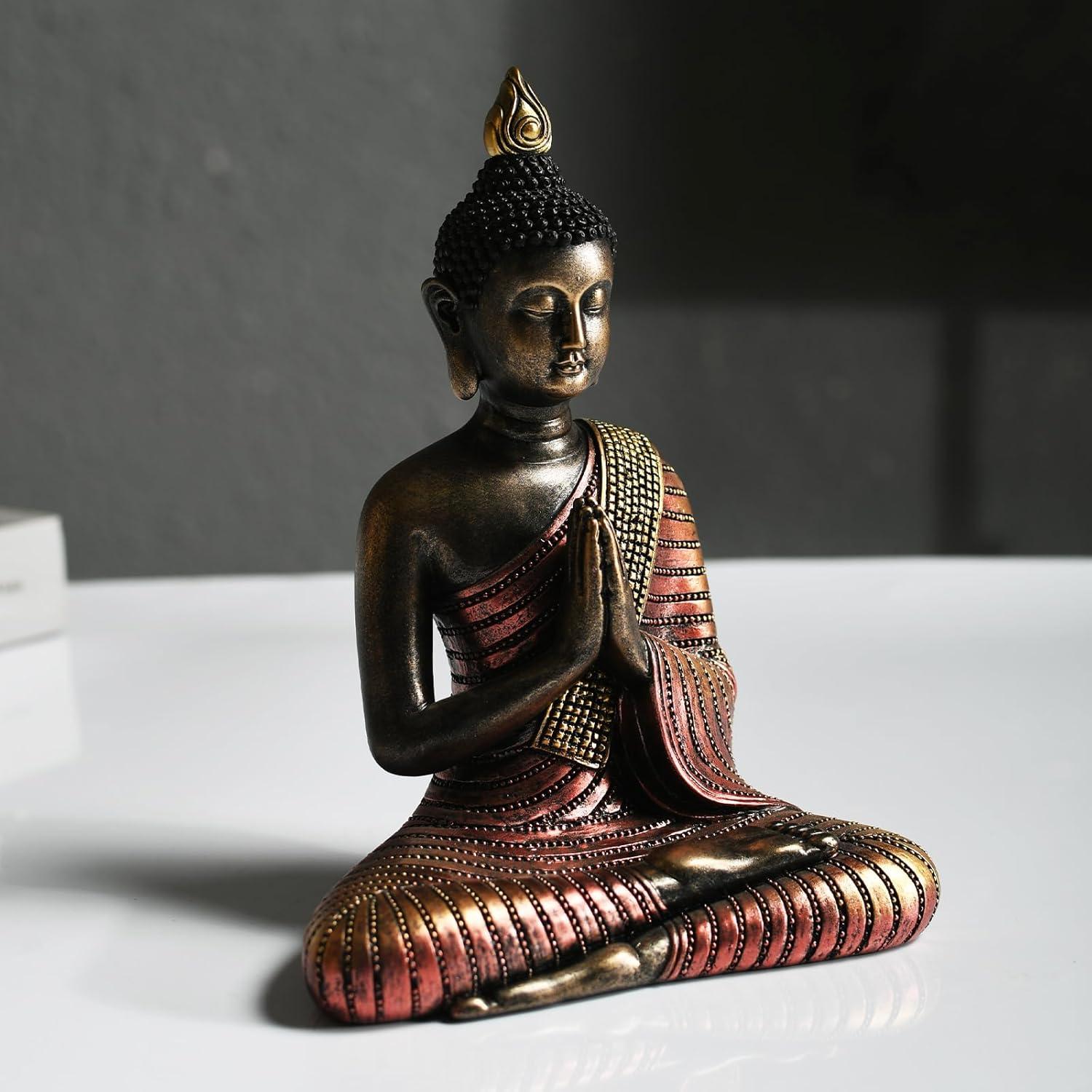 Estatua de Buda Kaly Arts 20.3 cm Resina Decorativa Zen