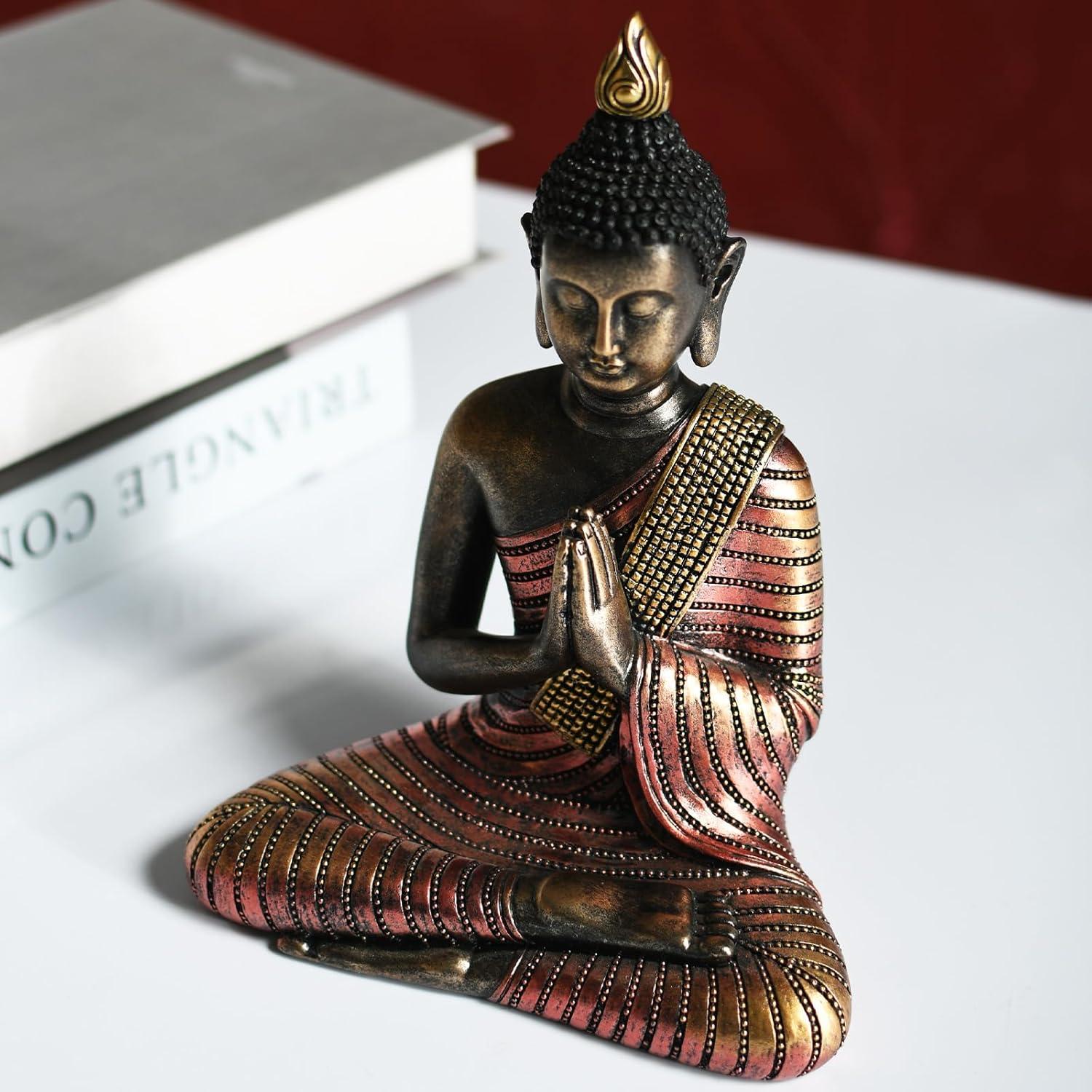 Estatua de Buda Kaly Arts 20.3 cm Resina Decorativa Zen