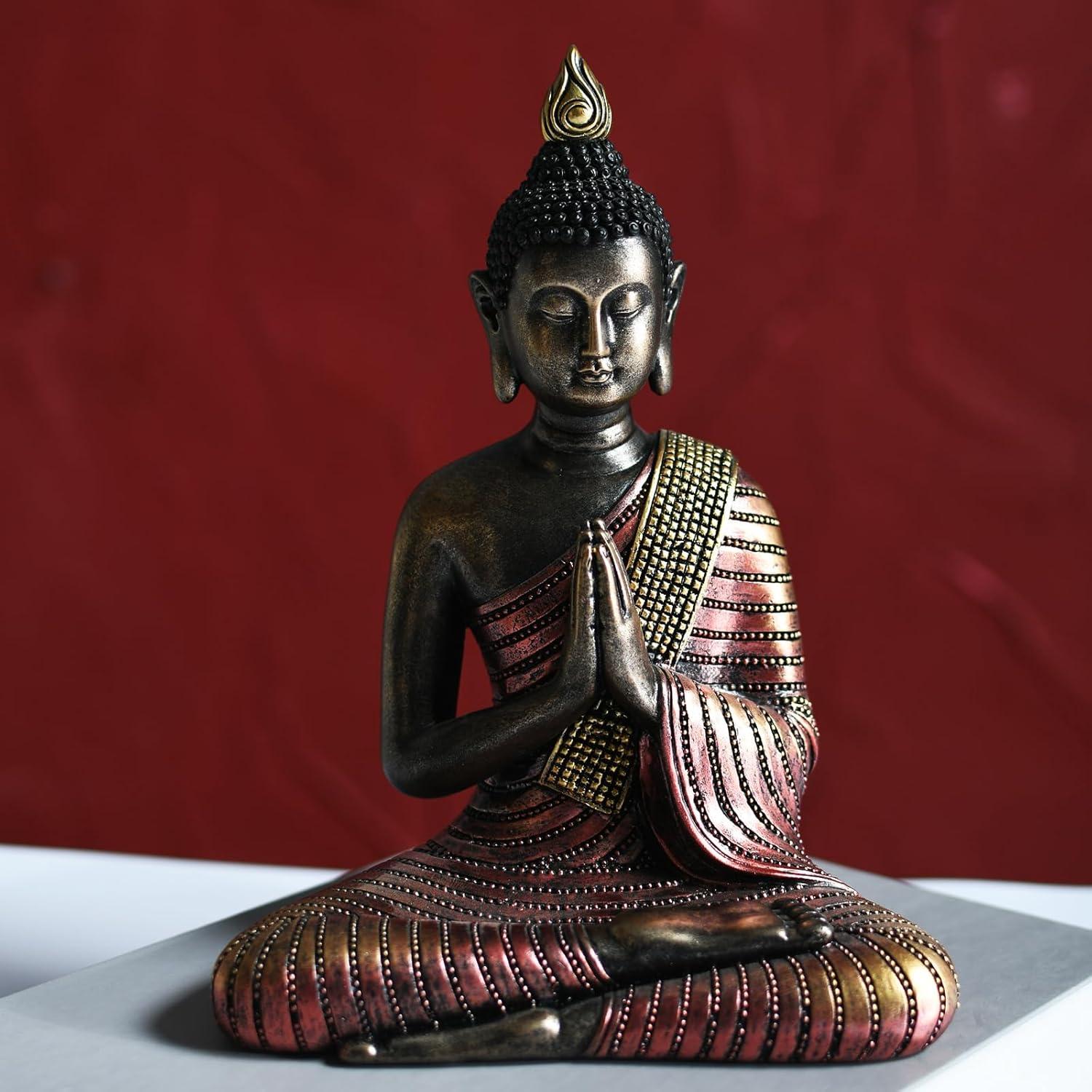 Estatua de Buda Kaly Arts 20.3 cm Resina Decorativa Zen