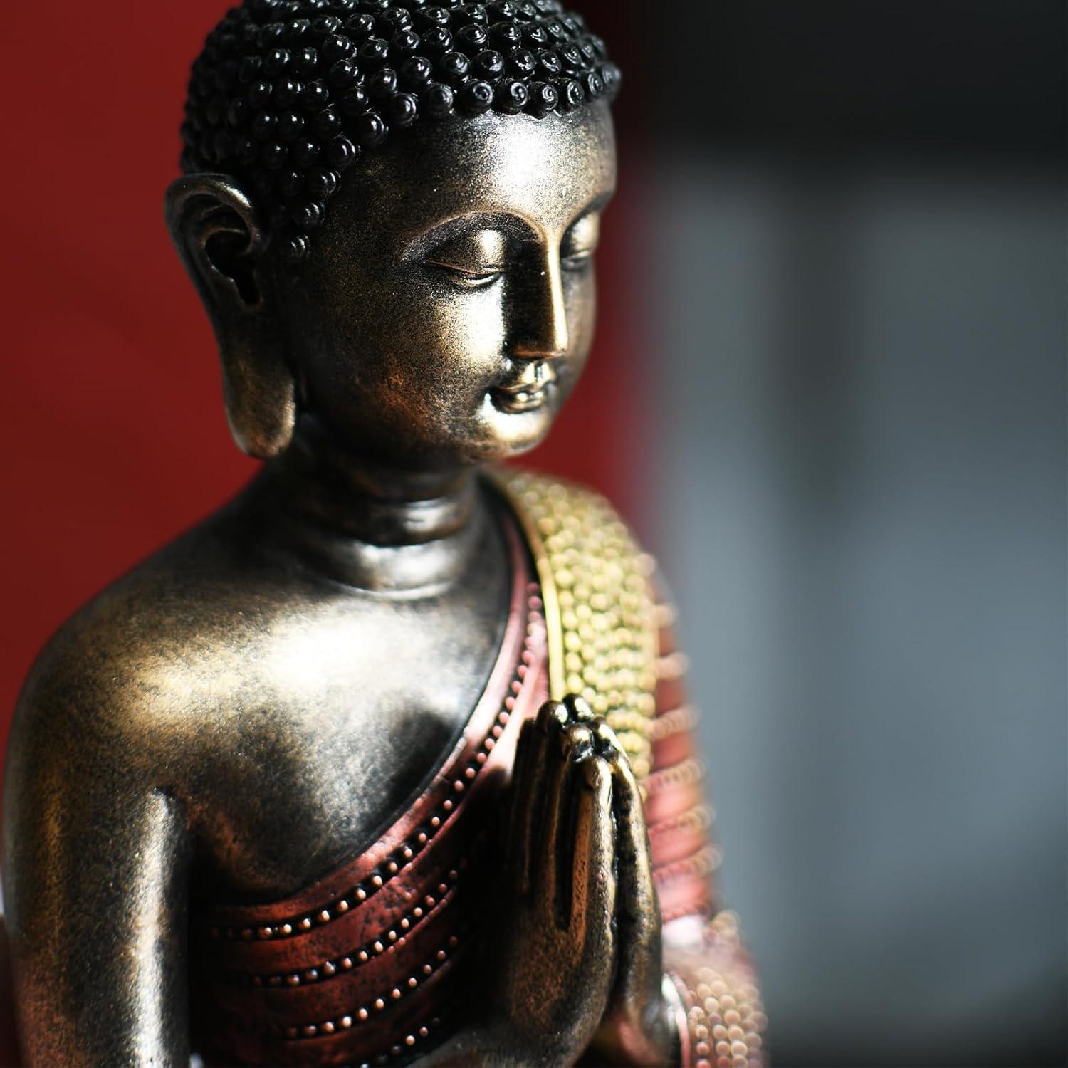 Estatua de Buda Kaly Arts 20.3 cm Resina Decorativa Zen