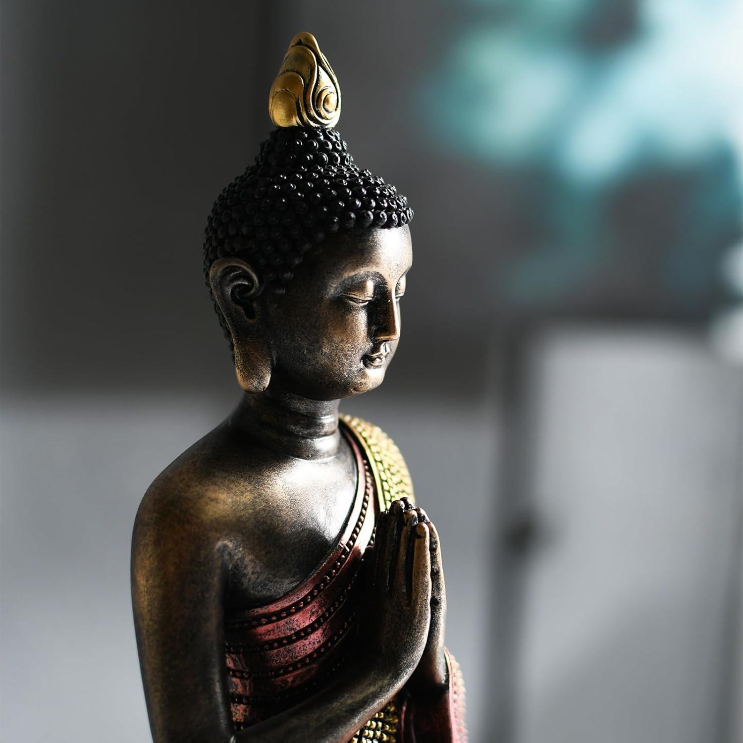 Estatua de Buda Kaly Arts 20.3 cm Resina Decorativa Zen