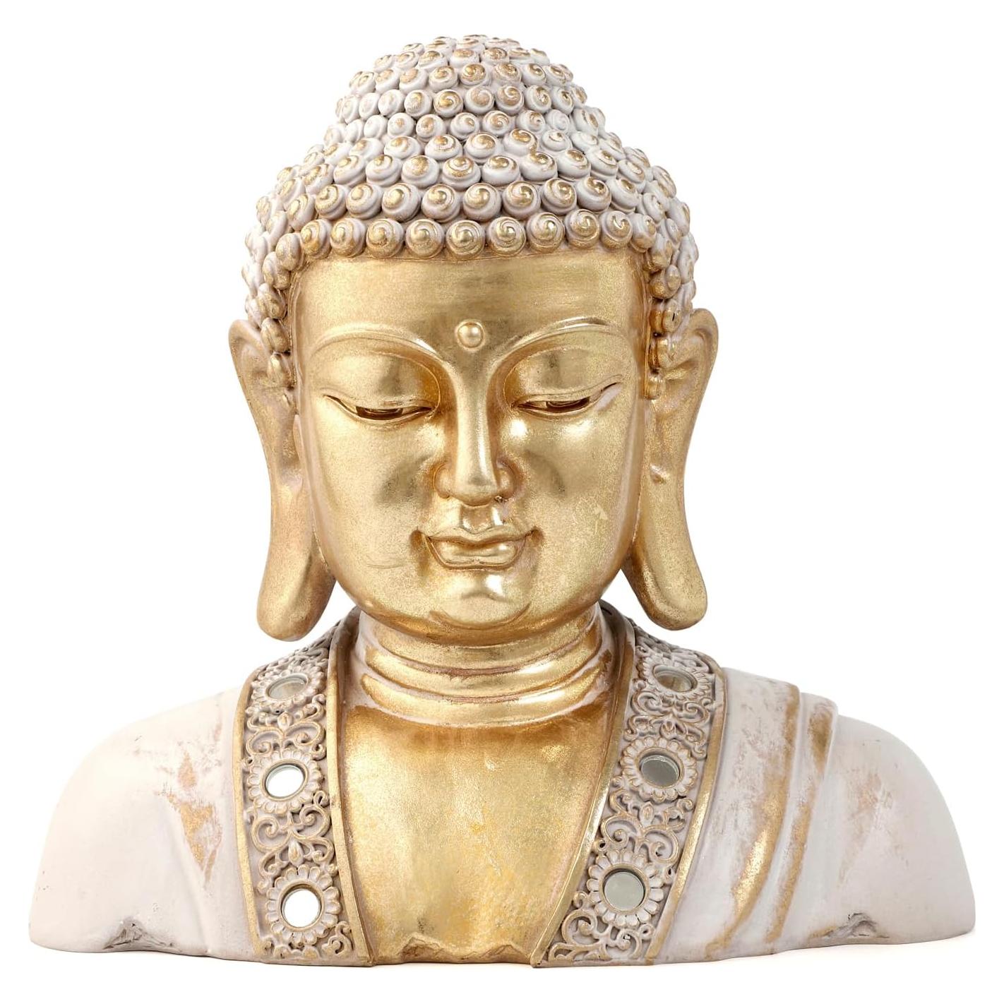 Estatua de Buda Dorada 24.13 cm - Decoración Zen y Meditación