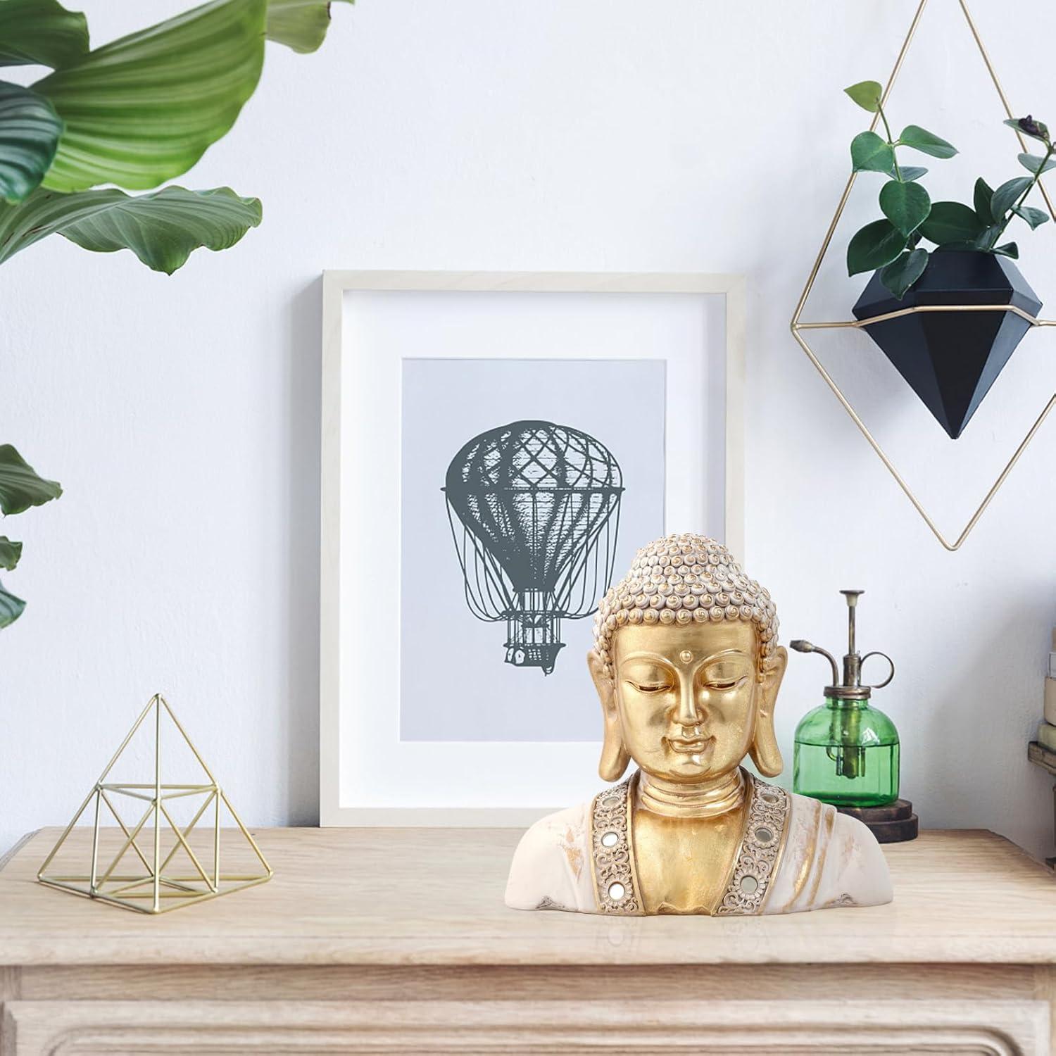 Estatua de Buda Dorada 24.13 cm - Decoración Zen y Meditación