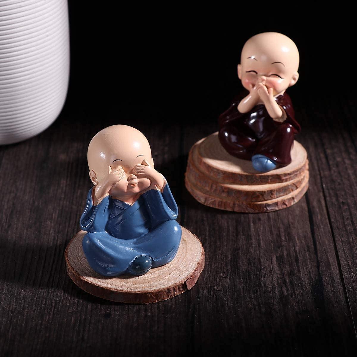 Estatuas de Buda Bebé TIED RIBBONS - 4 Pcs Resina 5.08 cm