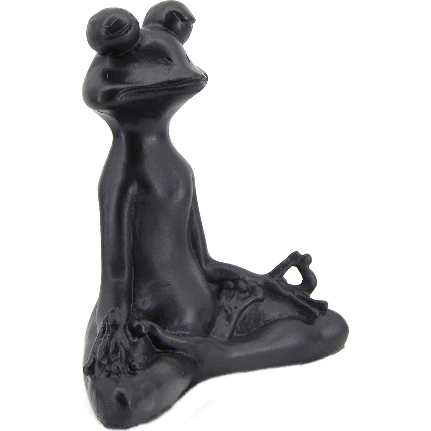 Estatua de Rana Bellaa 23101 Meditación Yoga Zen 15.24 cm