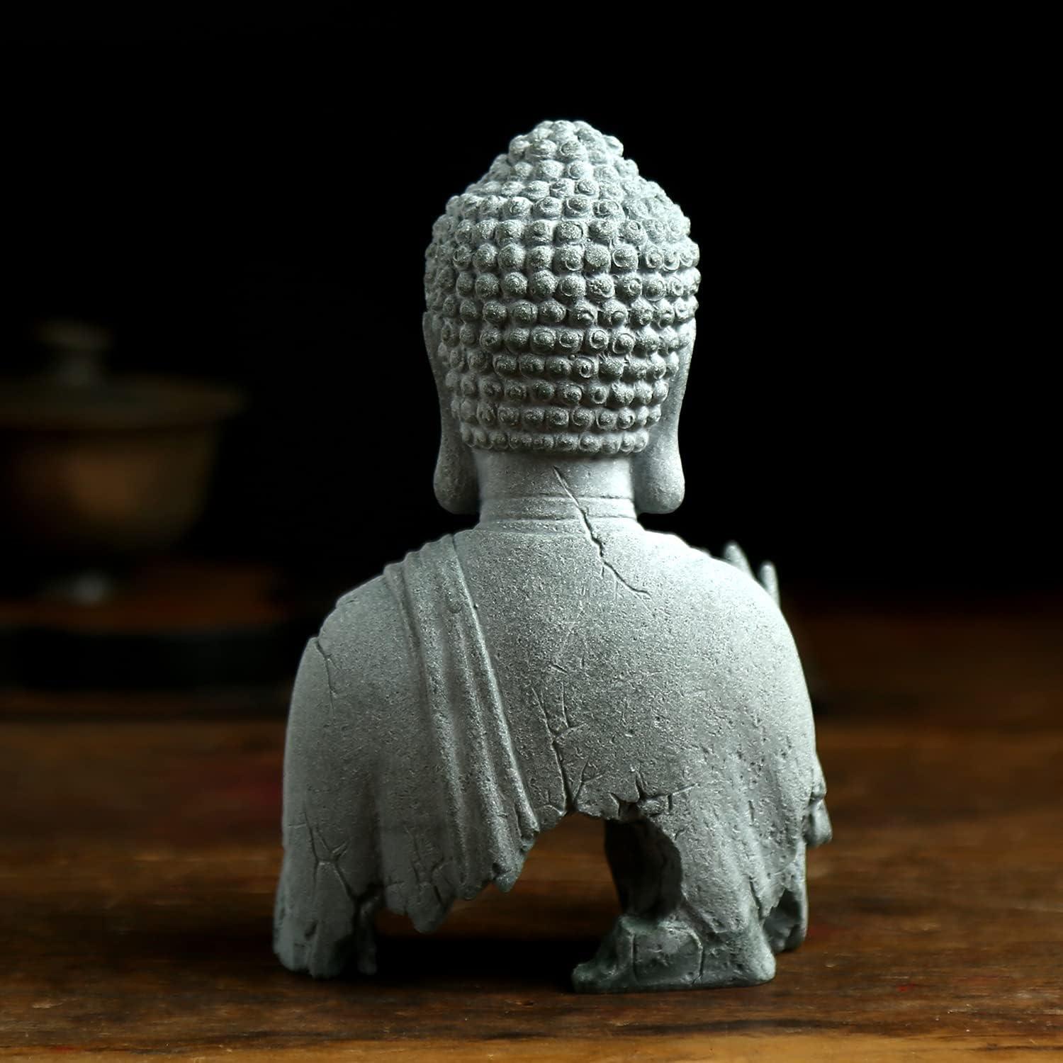 Estatua de Buda Meditativa Sdeetesamjun 11.4x8.9x17.8cm Feng Shui