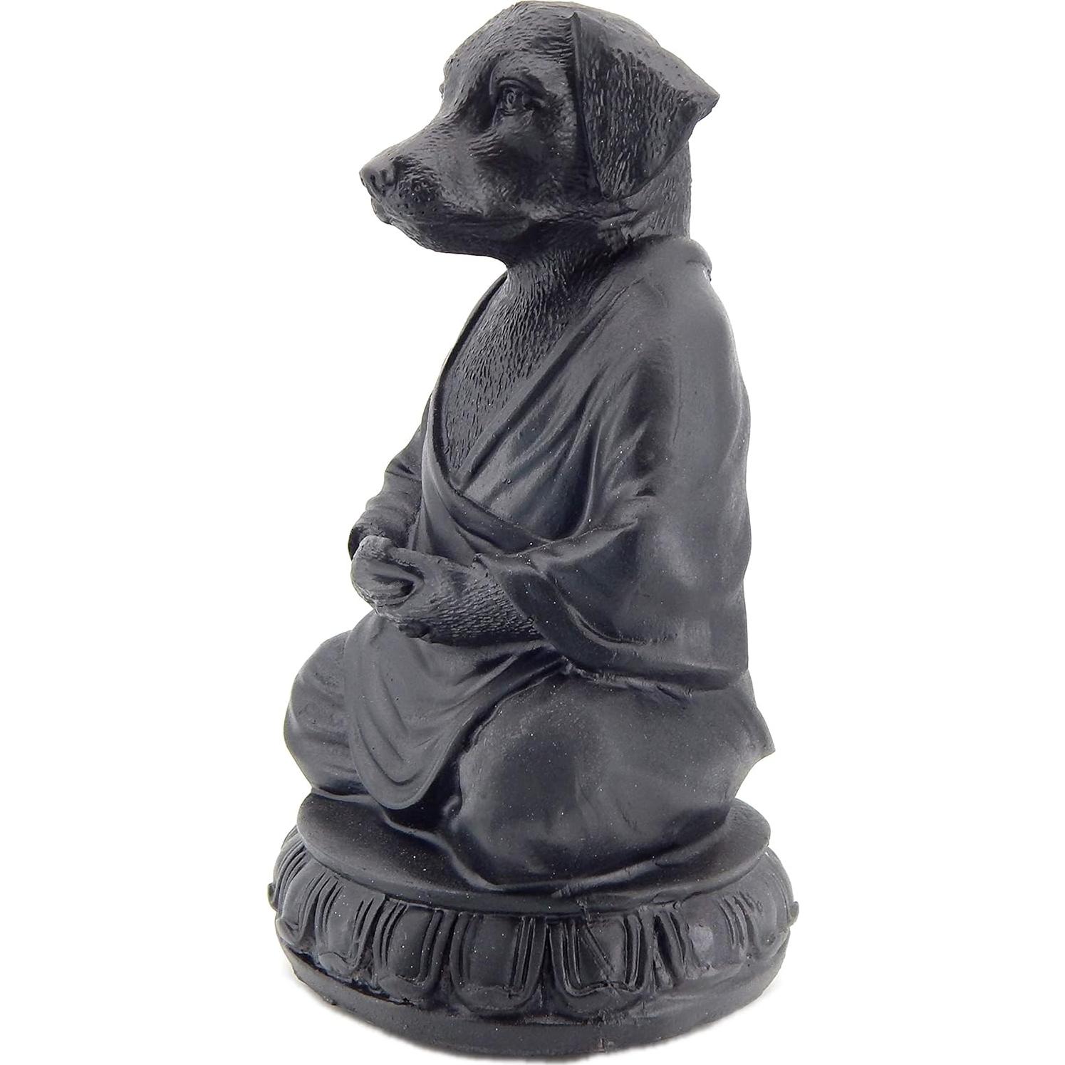 Estatua de Perro Meditador Bellaa 15.24 cm Zen Buda