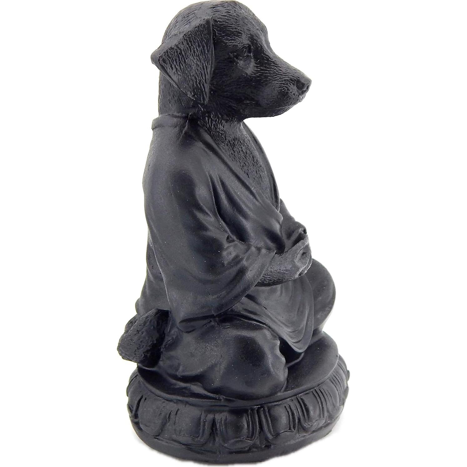 Estatua de Perro Meditador Bellaa 15.24 cm Zen Buda