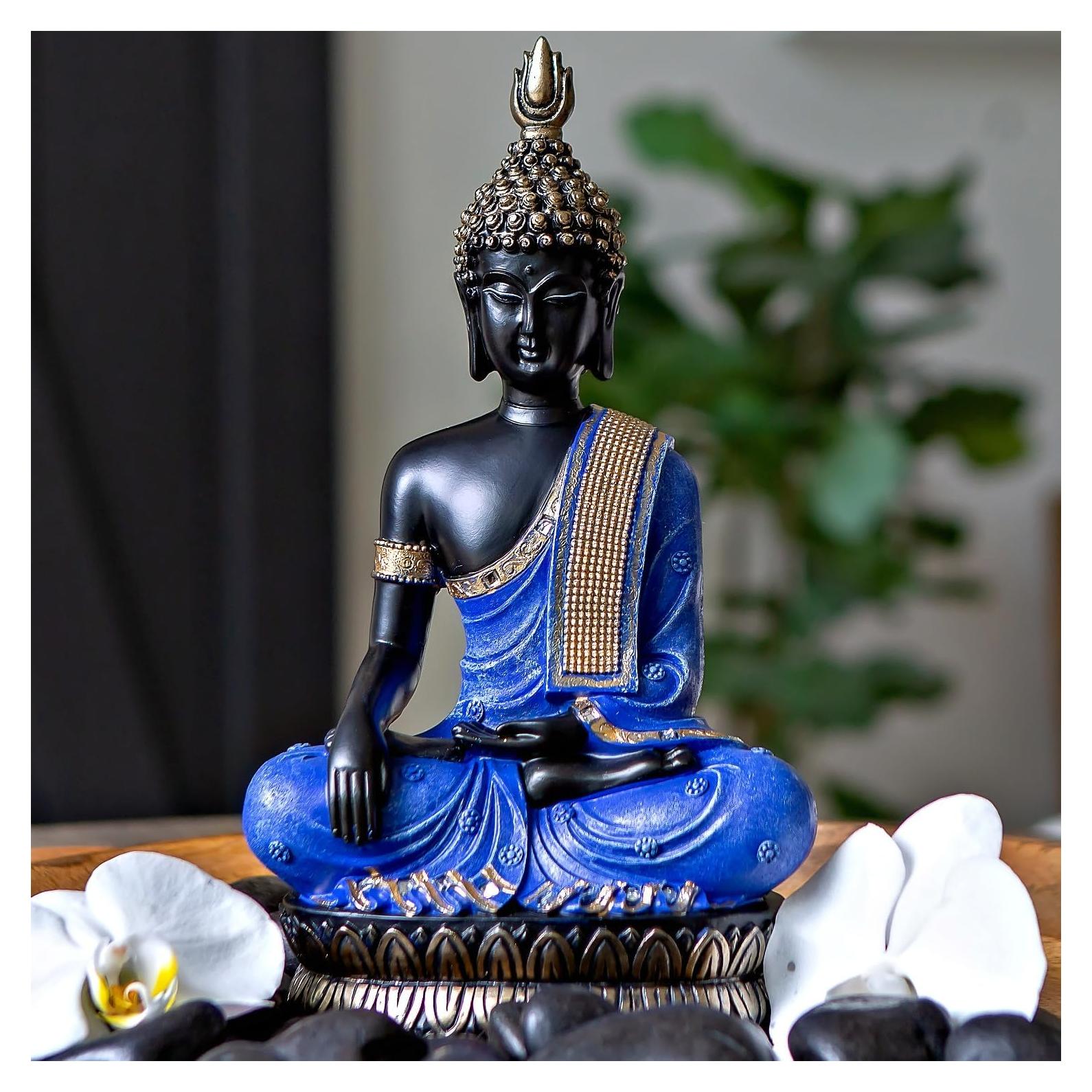 Estatua de Buda 25DOL - 33 cm Hecha a Mano en Poliresina