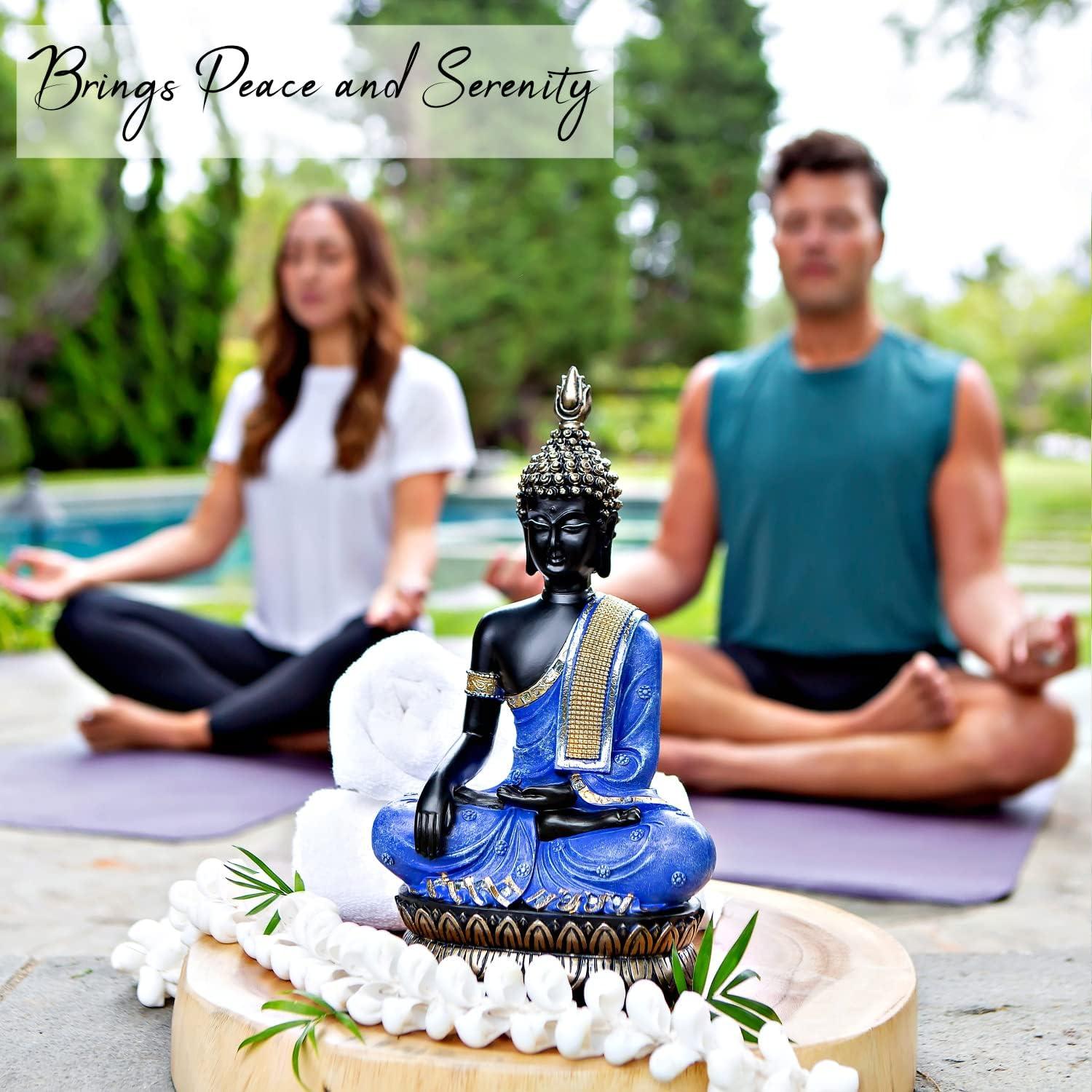 Estatua de Buda 25DOL - 33 cm Hecha a Mano en Poliresina