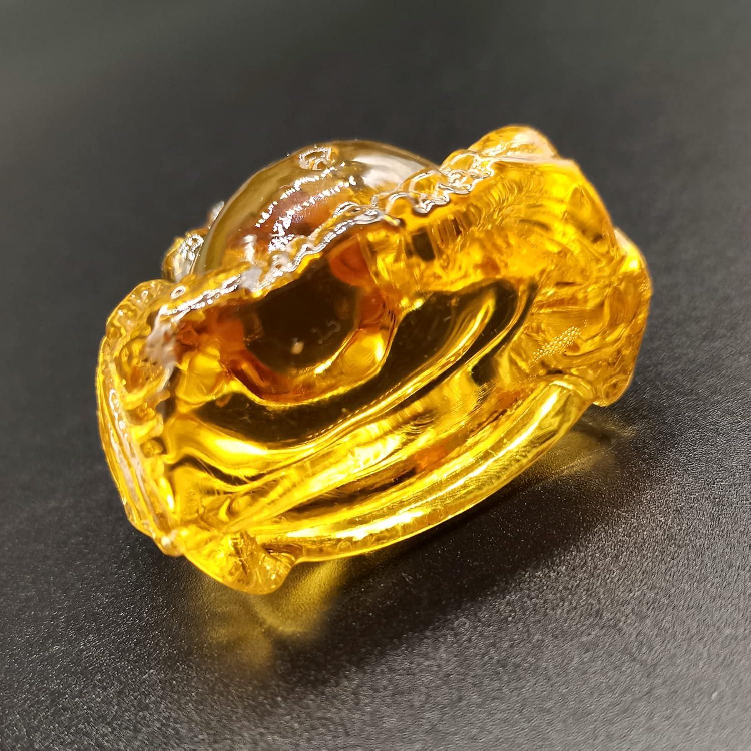 Estatua de Buda Risueño de Cristal Reyife 5.08 cm Feng Shui